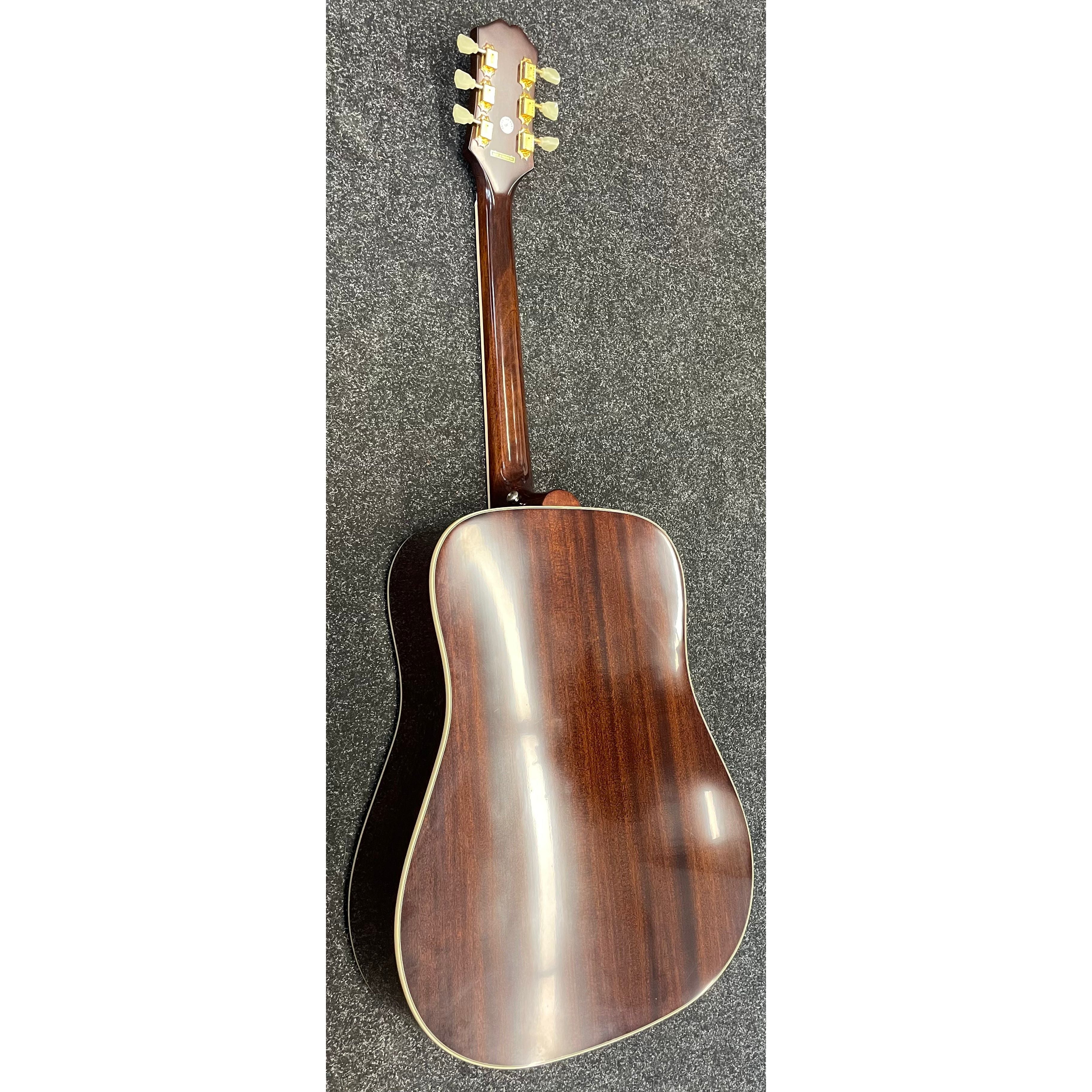 Epiphone Inspired by Gibson Hummingbird Electro Acoustic Guitar with Original Hardcase Pre-Owned