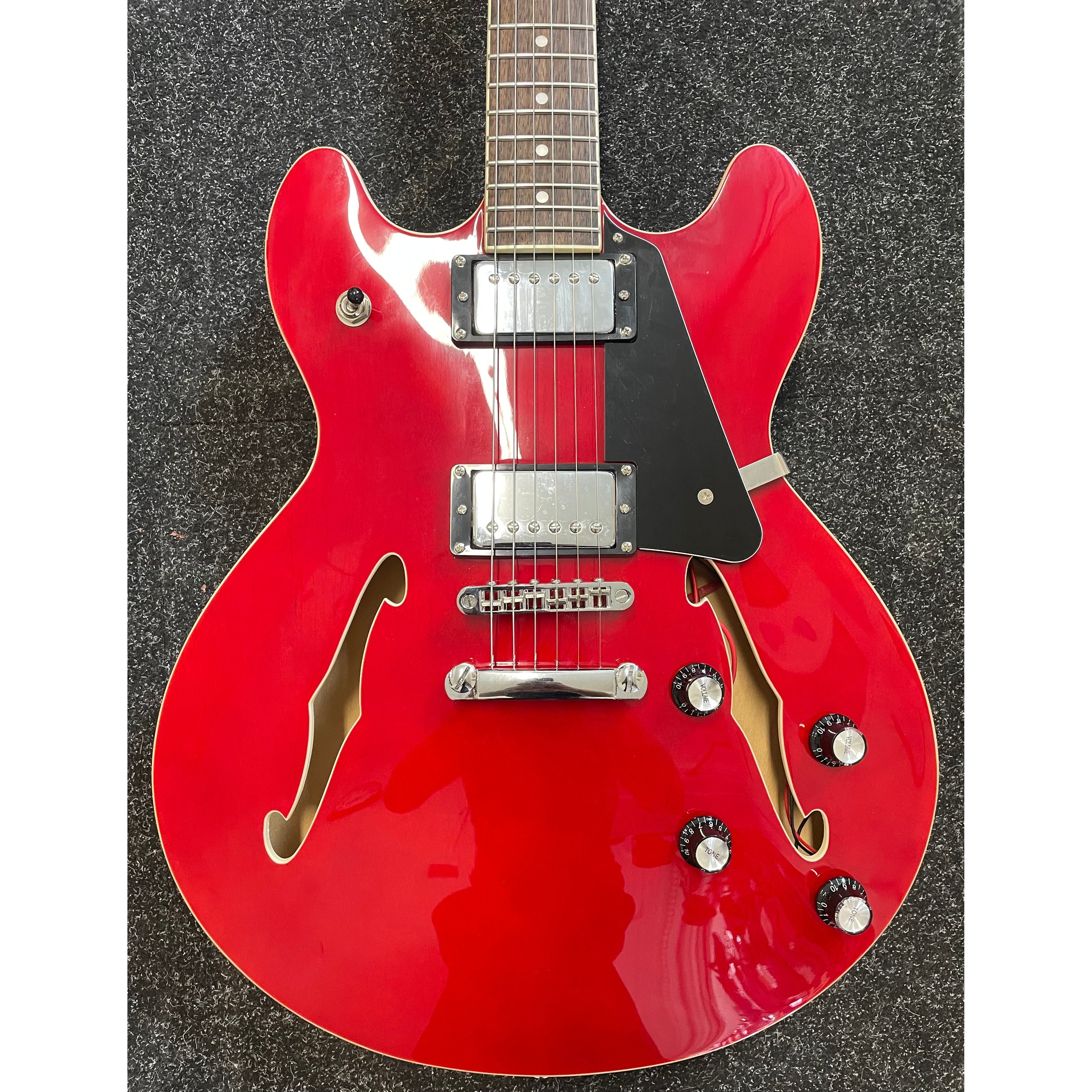Harley Benton HB35 Plus Hollowbody Electric Guitar in Cherry Pre-Owned