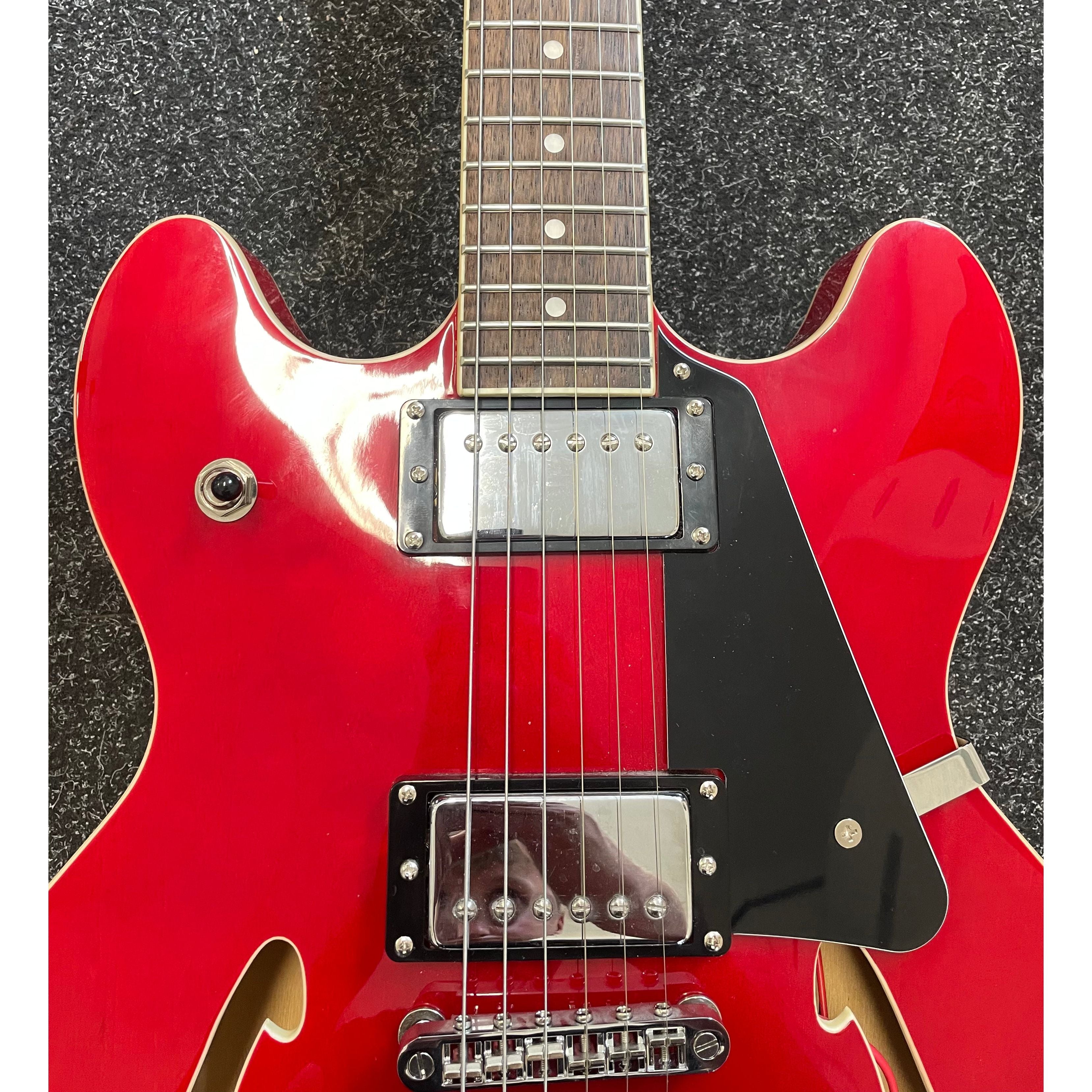 Harley Benton HB35 Plus Hollowbody Electric Guitar in Cherry Pre-Owned