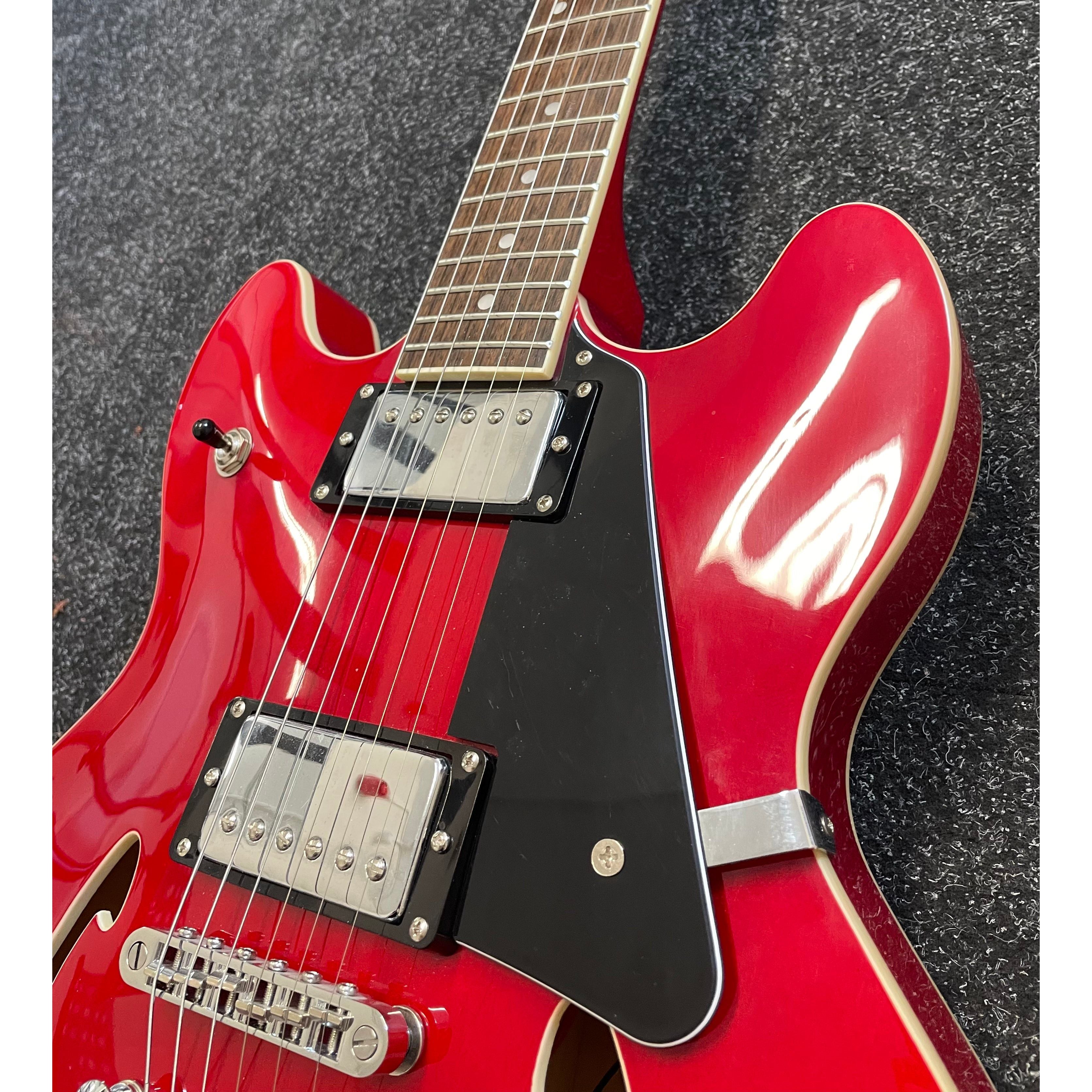 Harley Benton HB35 Plus Hollowbody Electric Guitar in Cherry Pre-Owned