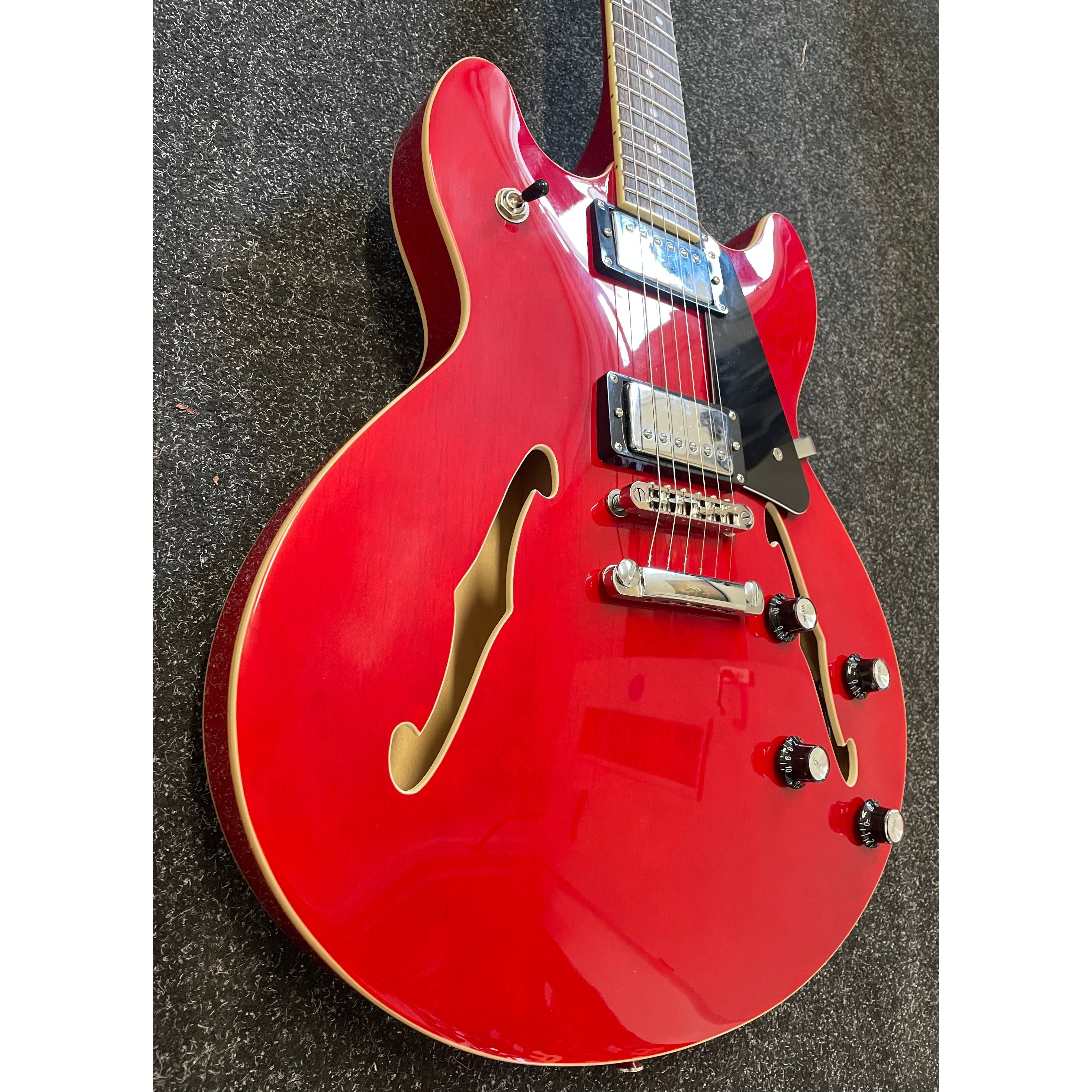 Harley Benton HB35 Plus Hollowbody Electric Guitar in Cherry Pre-Owned