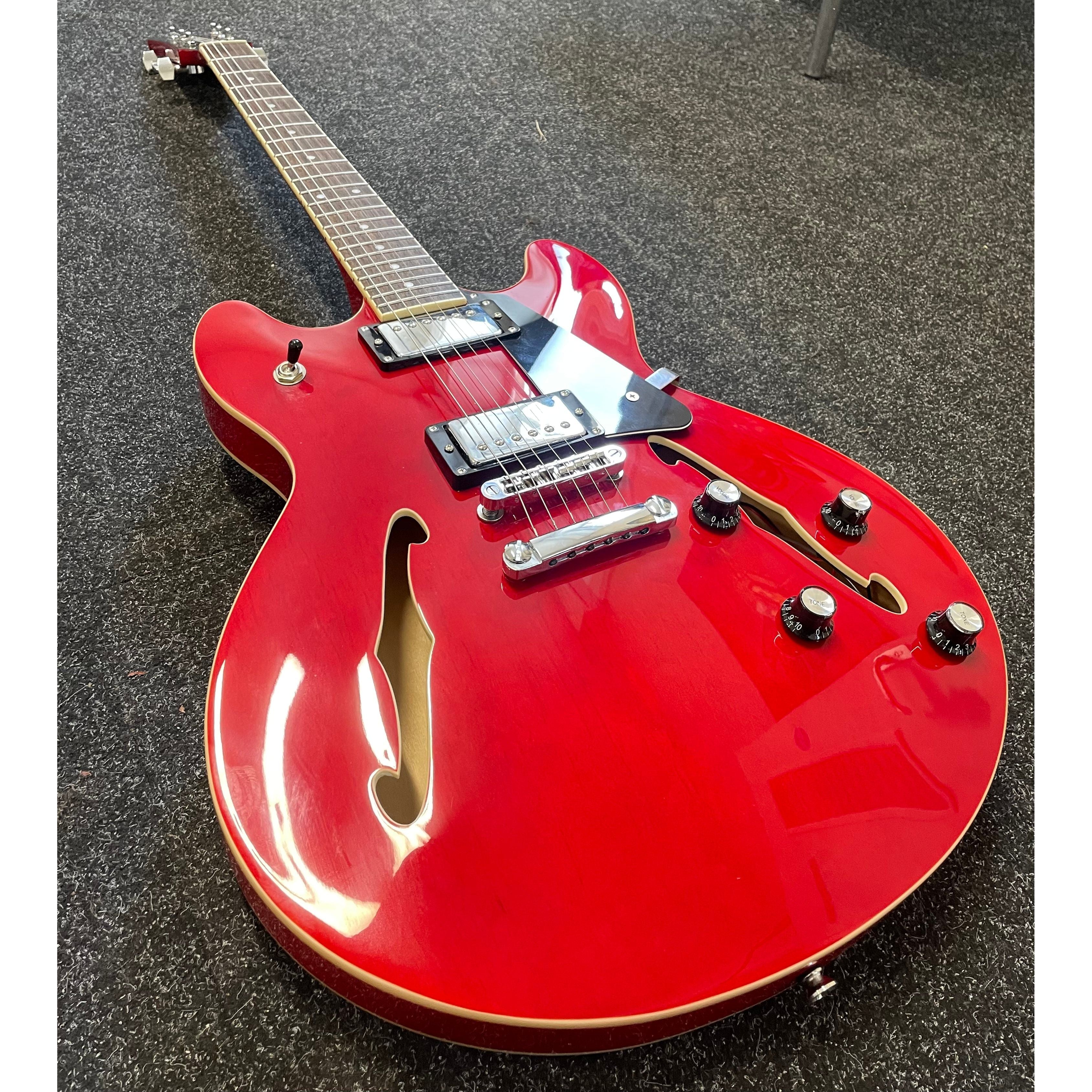 Harley Benton HB35 Plus Hollowbody Electric Guitar in Cherry Pre-Owned