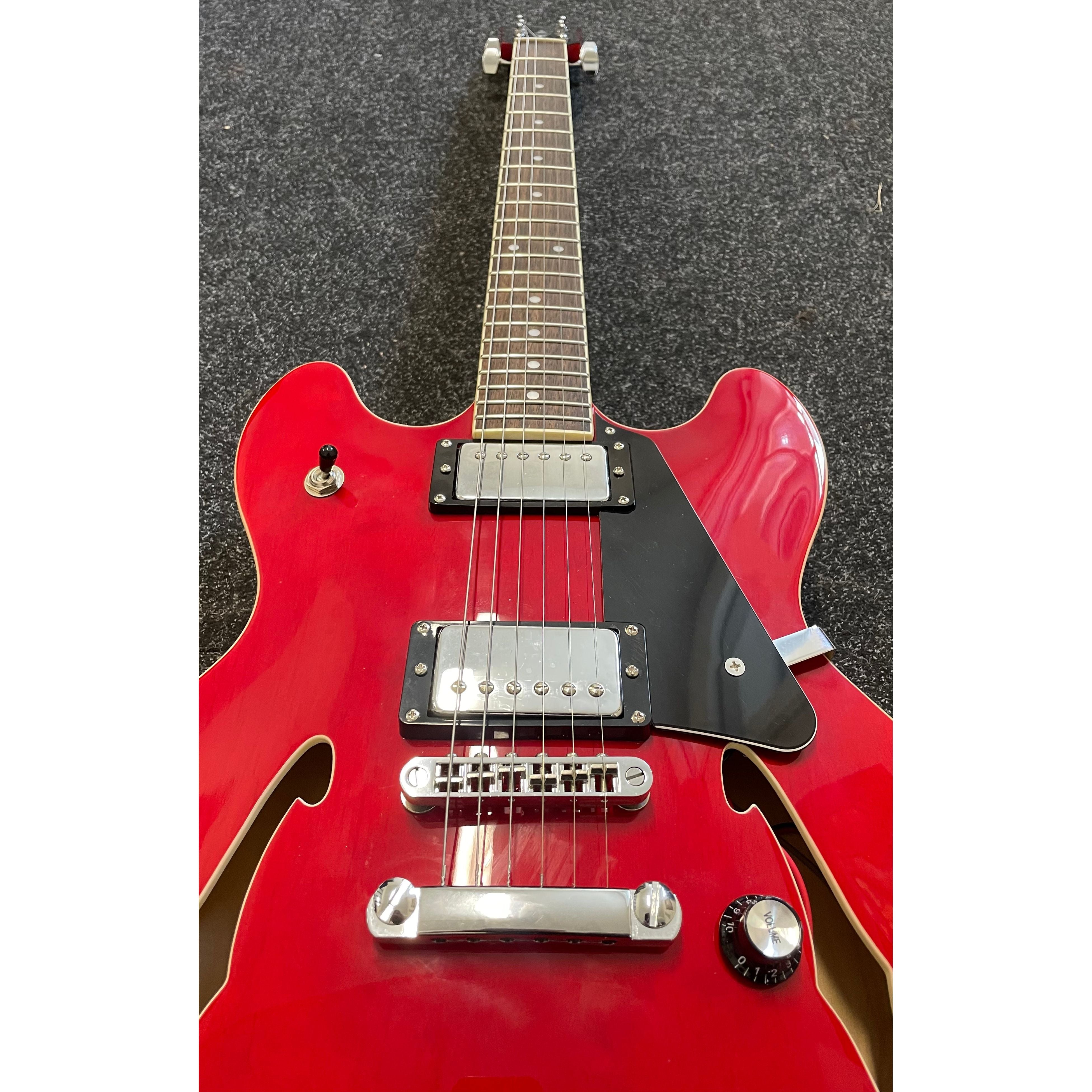 Harley Benton HB35 Plus Hollowbody Electric Guitar in Cherry Pre-Owned