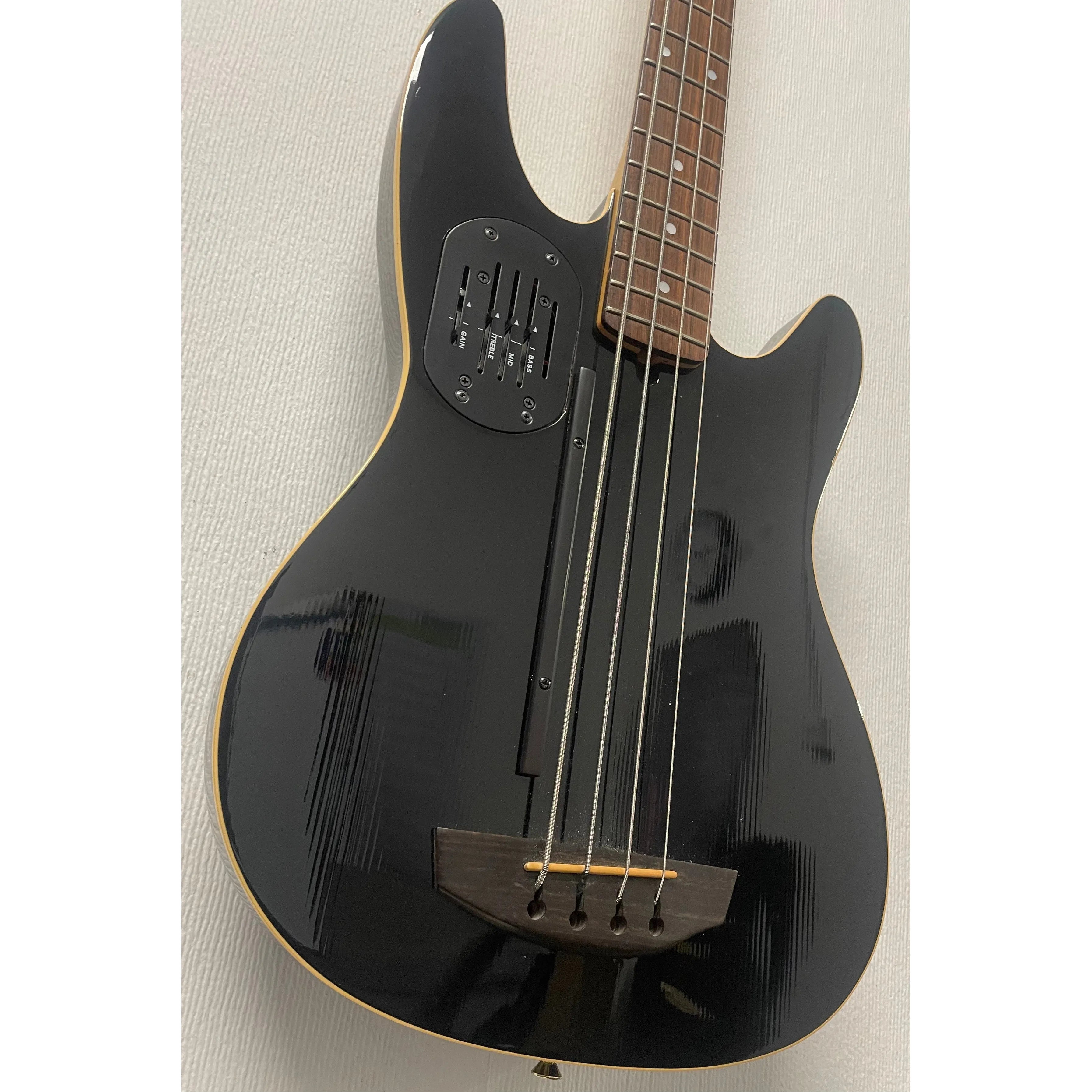 Godin/LR Baggs Hollowbody Electro Acoustic Bass Guitar in Black with Gigbag Pre-Owned