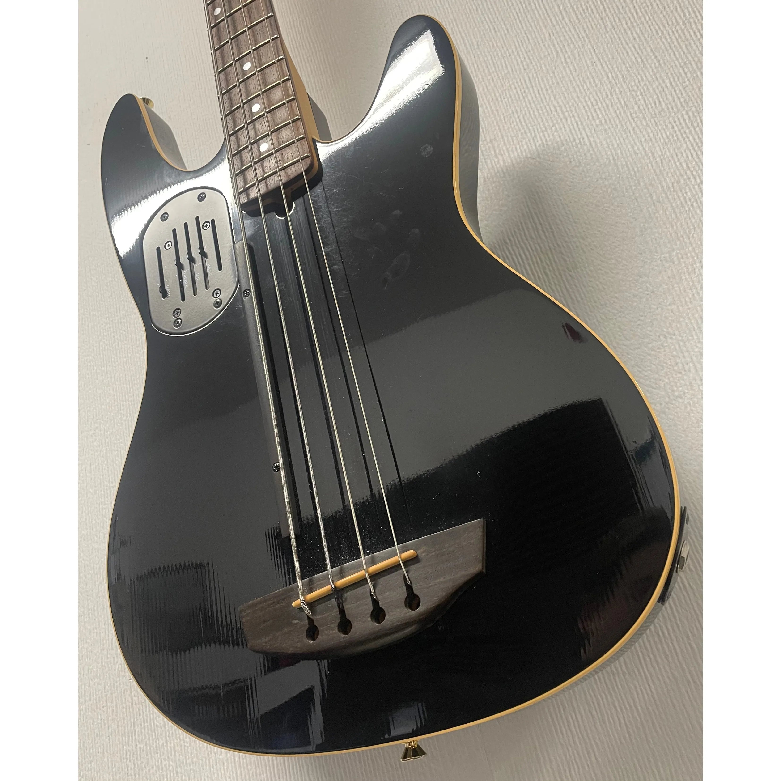 Godin/LR Baggs Hollowbody Electro Acoustic Bass Guitar in Black with Gigbag Pre-Owned