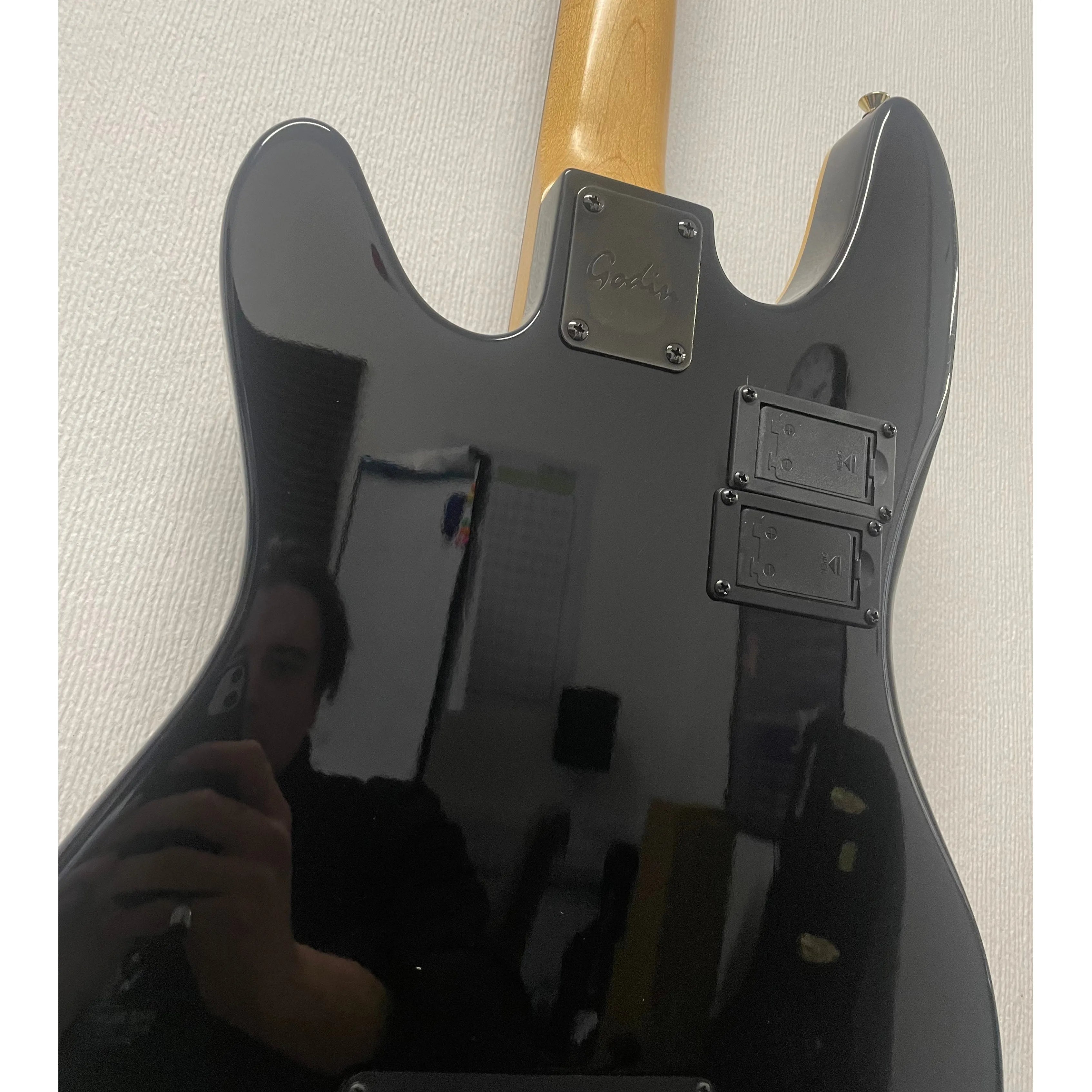 Godin/LR Baggs Hollowbody Electro Acoustic Bass Guitar in Black with Gigbag Pre-Owned