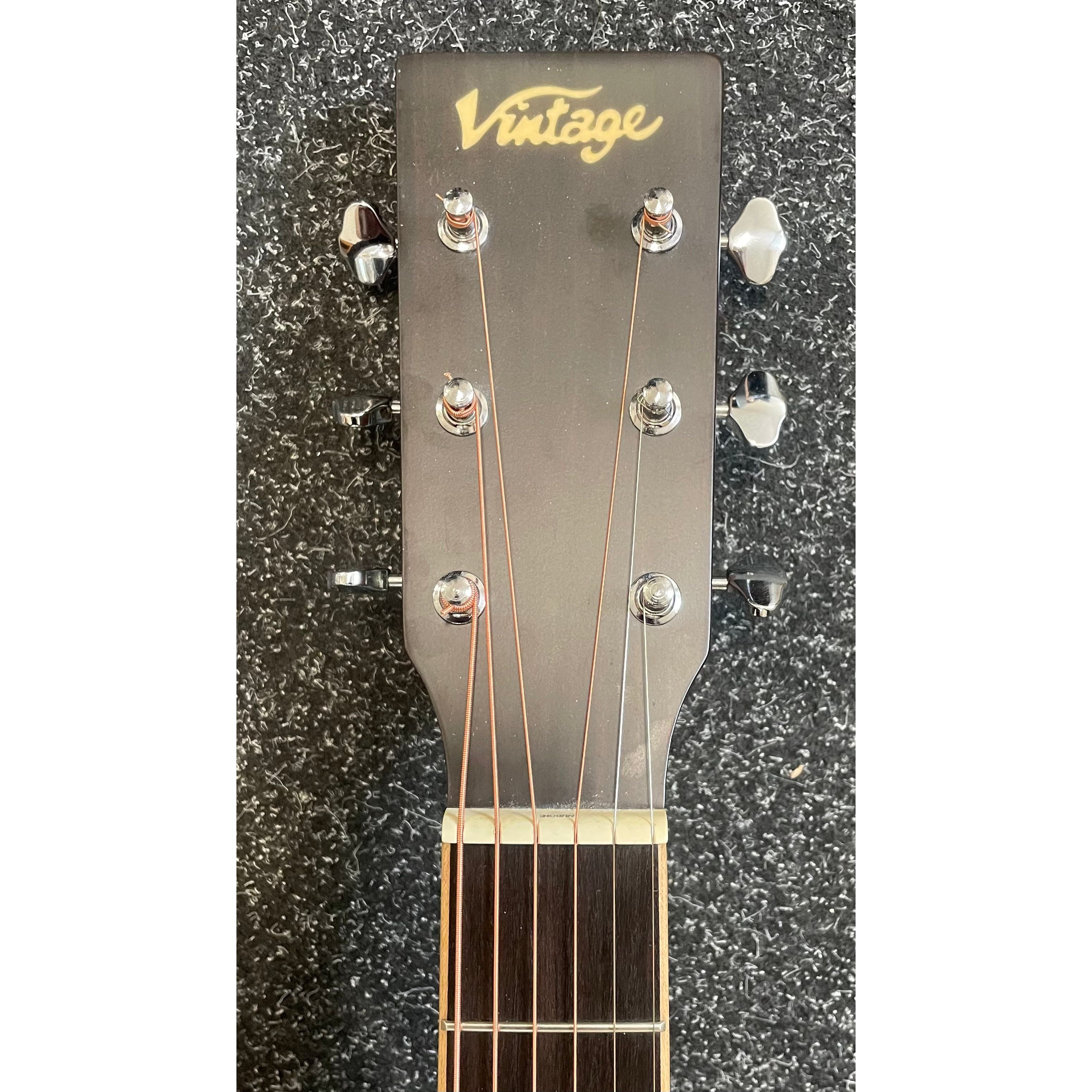 Vintage V501TSB Dreadnought Acoustic Guitar in Satin Tobacco Sunburst Pre-Owned