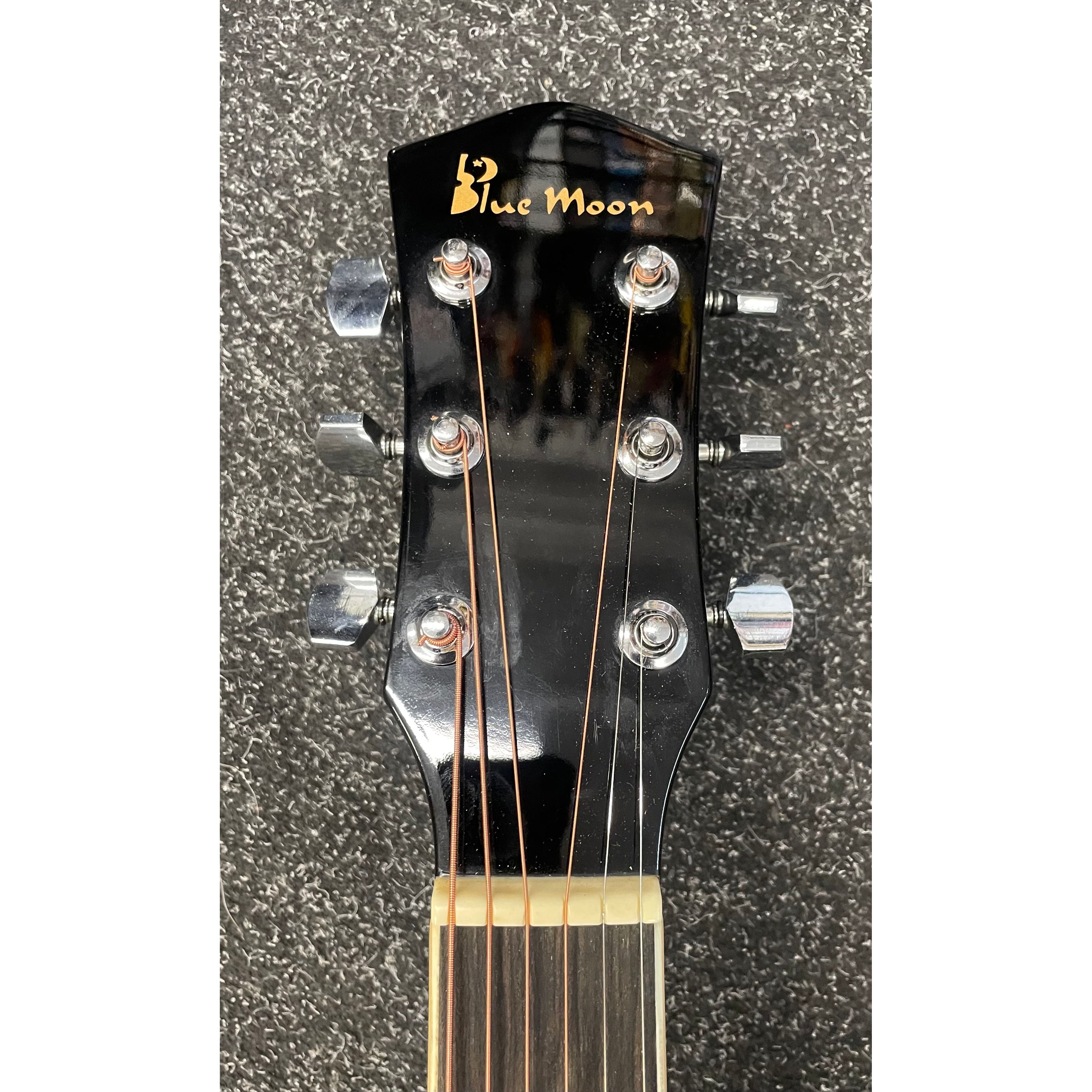Blue Moon GR52007K Acoustic Guitar with Cutaway in Gloss Black Pre-Owned