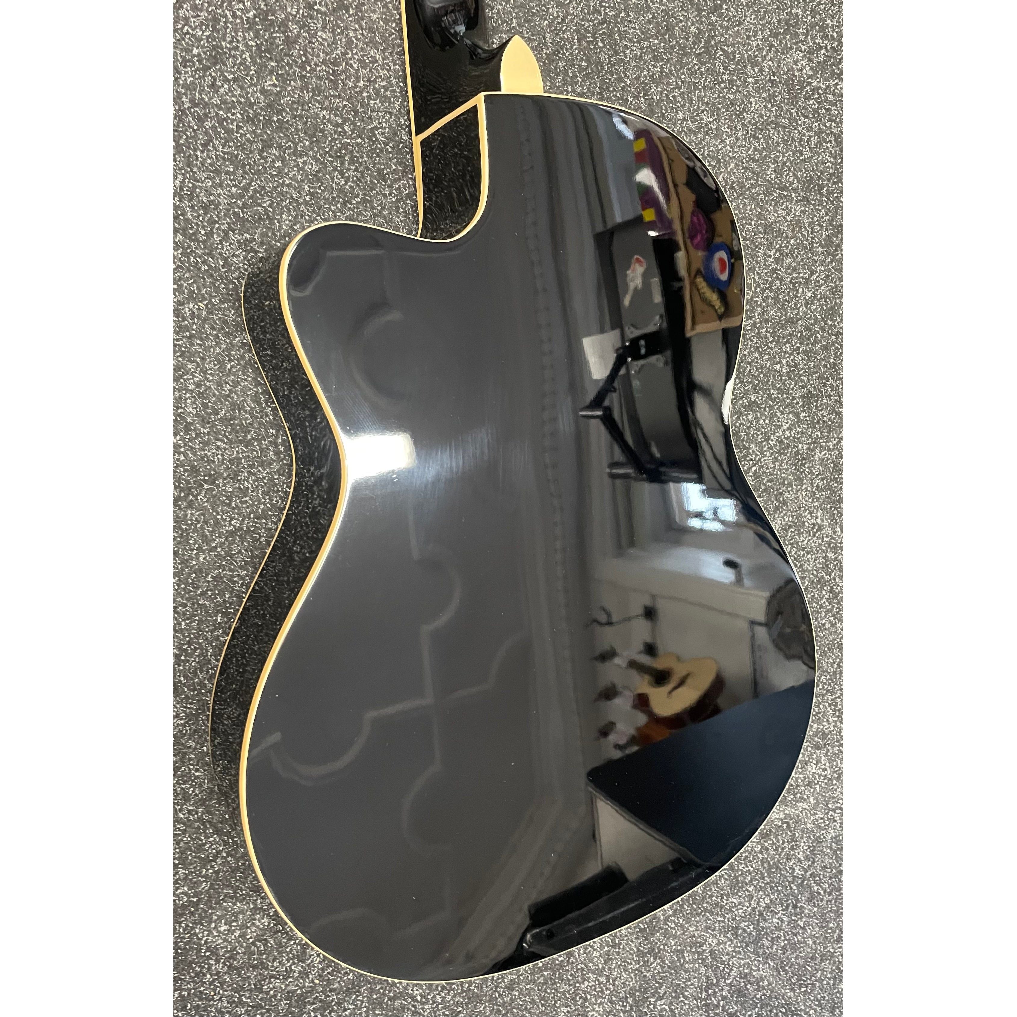 Blue Moon GR52007K Acoustic Guitar with Cutaway in Gloss Black Pre-Owned