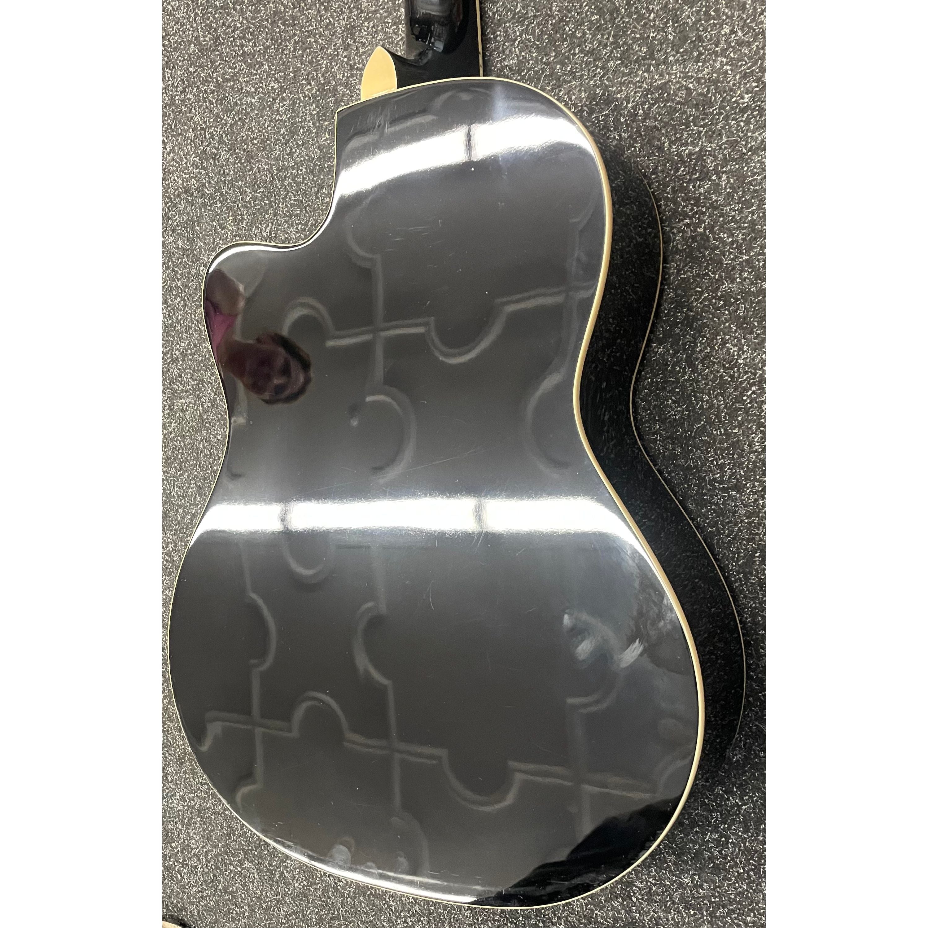Blue Moon GR52007K Acoustic Guitar with Cutaway in Gloss Black Pre-Owned