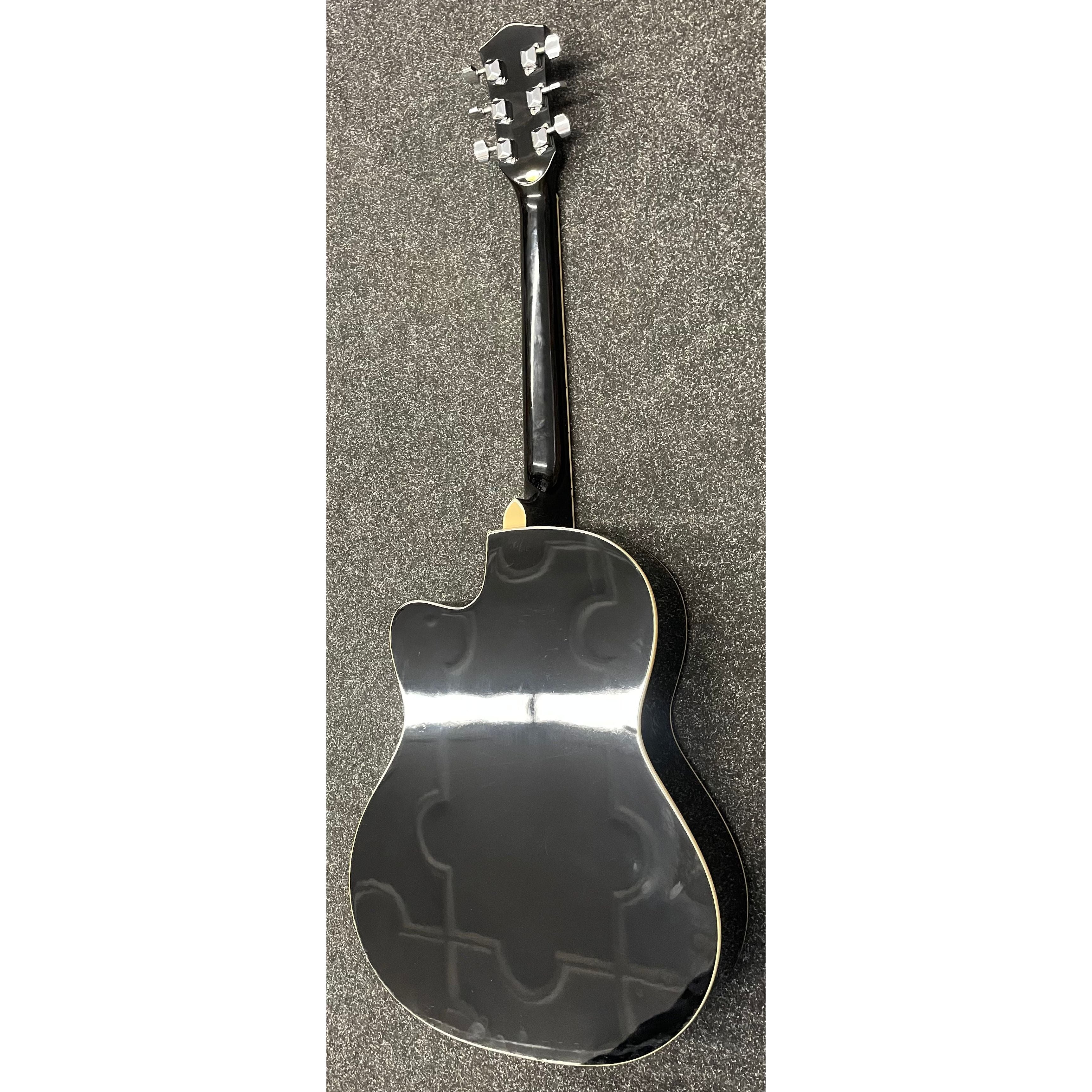 Blue Moon GR52007K Acoustic Guitar with Cutaway in Gloss Black Pre-Owned