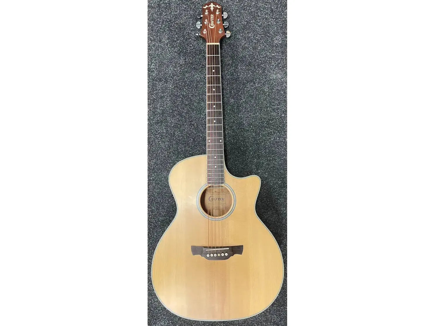 Crafter GAE6-N Electro-Acoustic Western Guitar Natural with Hardcase Pre-Owned