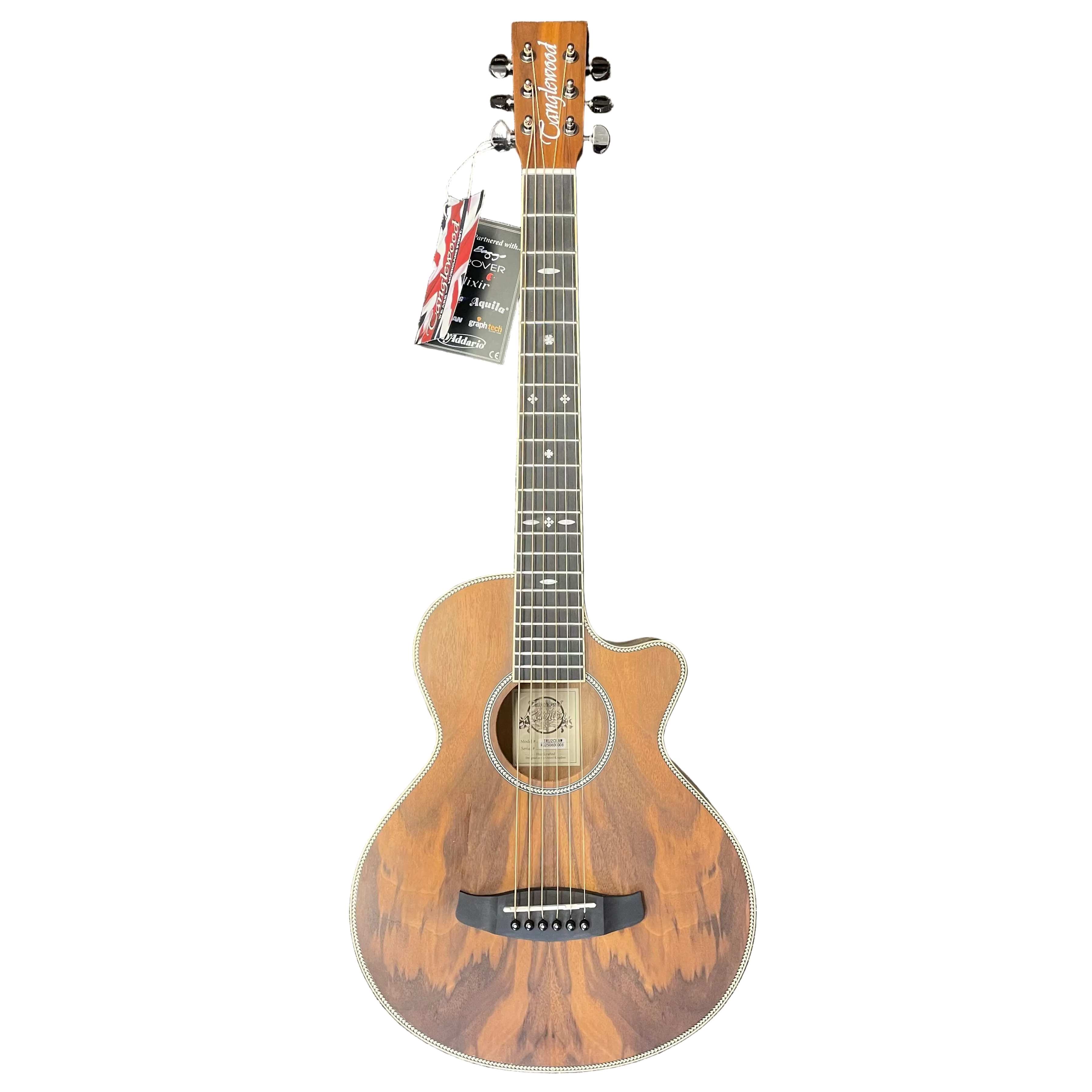 Tanglewood Reunion Pro Travel Electro Acoustic Guitar in Black Walnut B STOCK