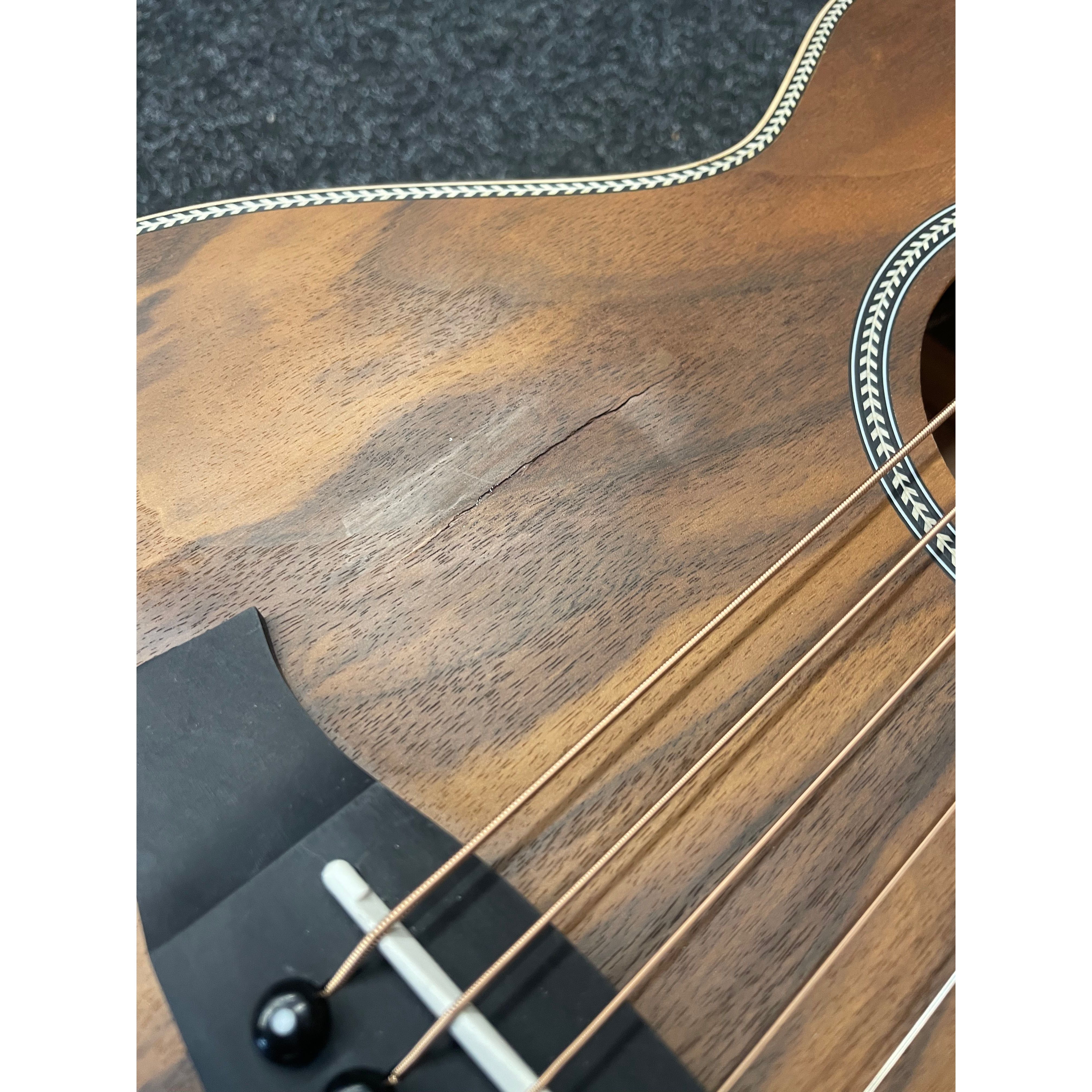 Tanglewood Reunion Pro Travel Electro Acoustic Guitar in Black Walnut B STOCK