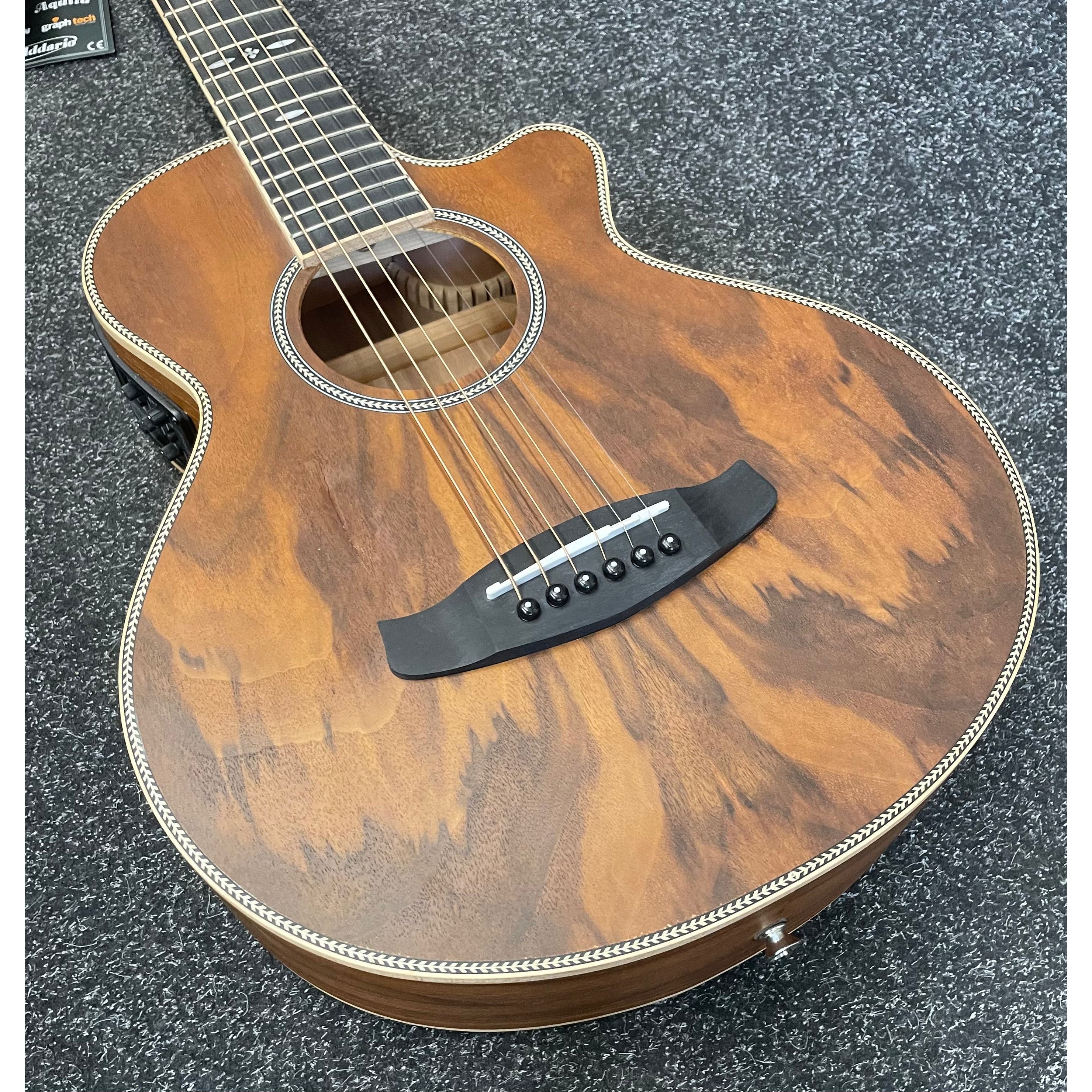 Tanglewood Reunion Pro Travel Electro Acoustic Guitar in Black Walnut B STOCK