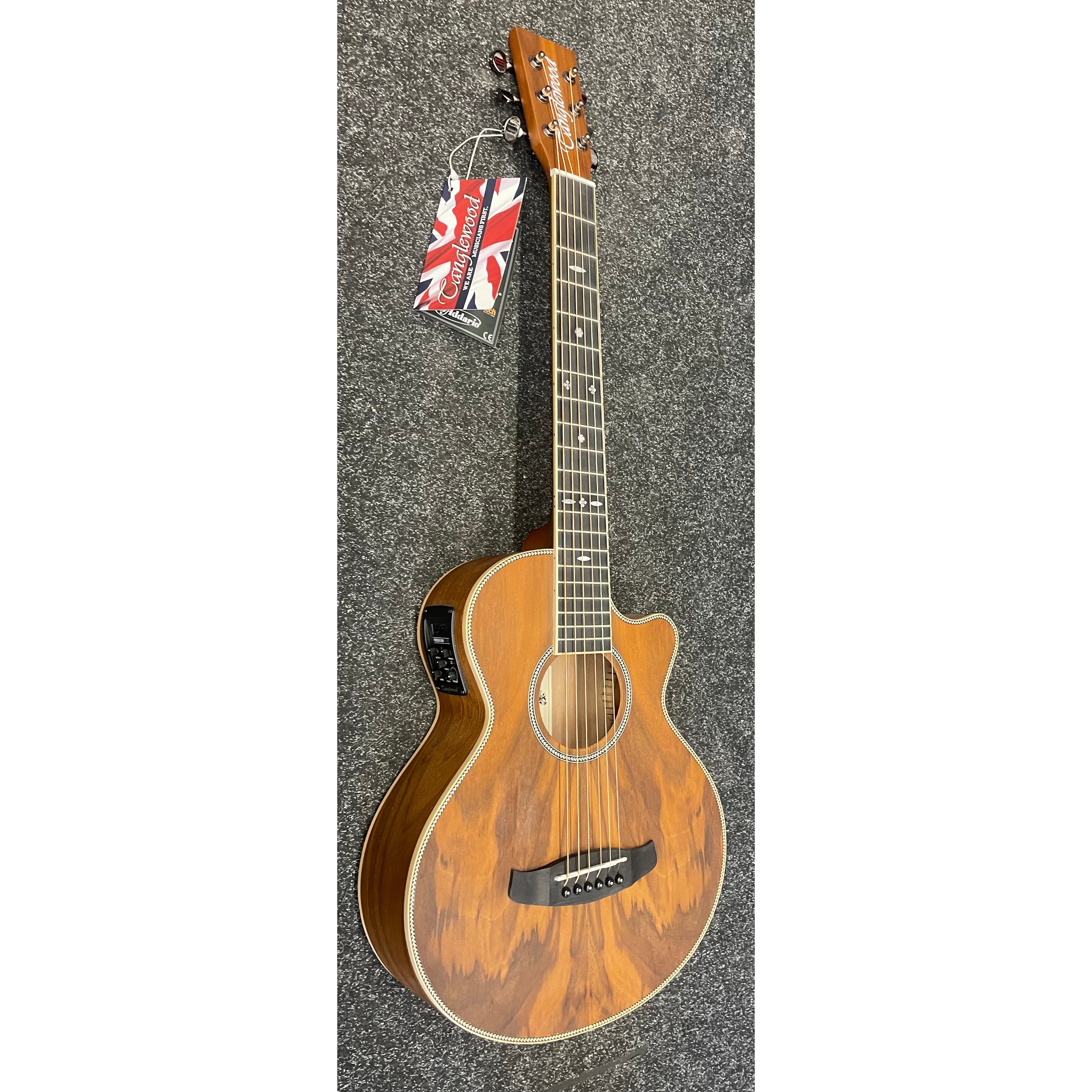 Tanglewood Reunion Pro Travel Electro Acoustic Guitar in Black Walnut B STOCK