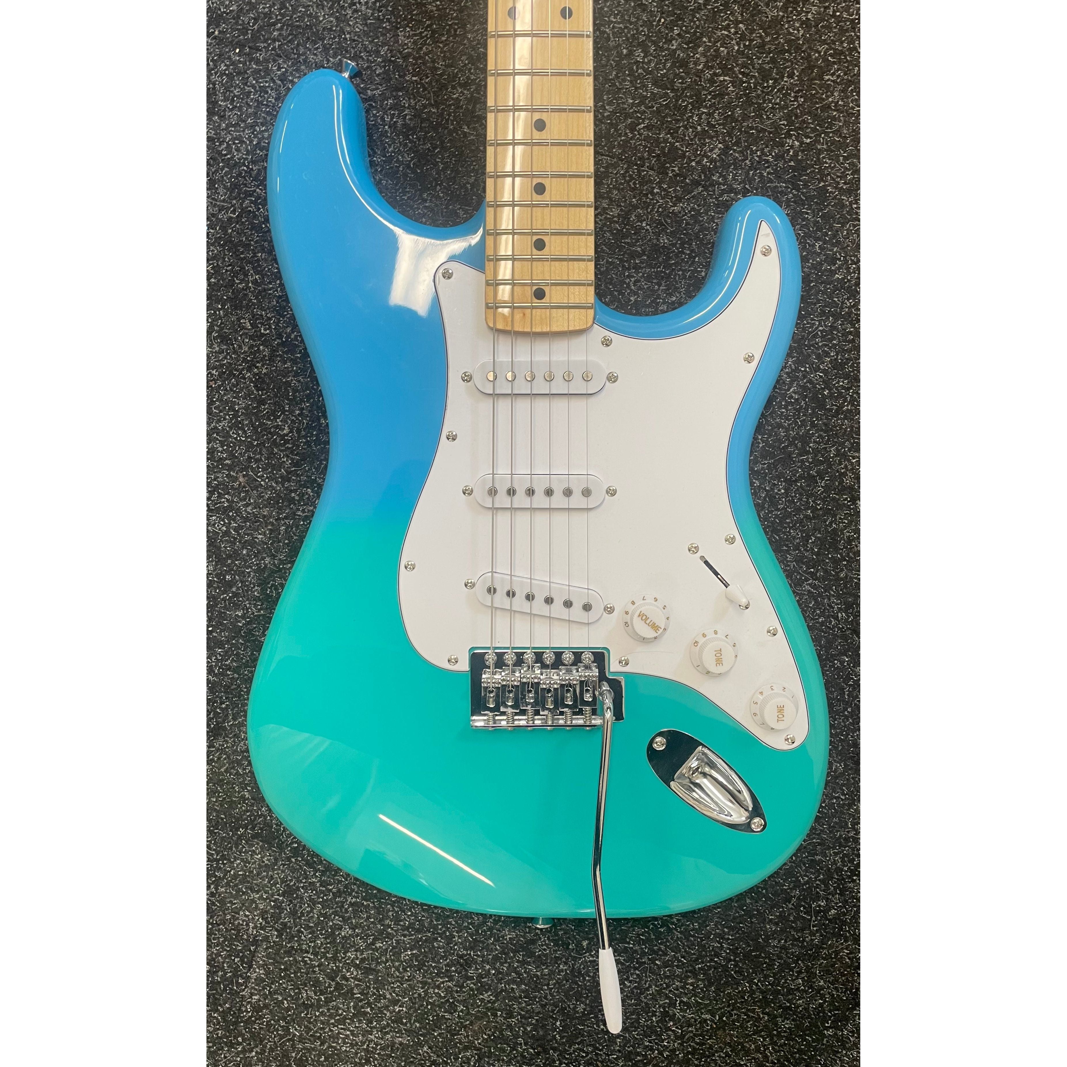 SX Strat Style Modern Series Electric Guitar in Blue Fade with Gigbag Pre-Owned