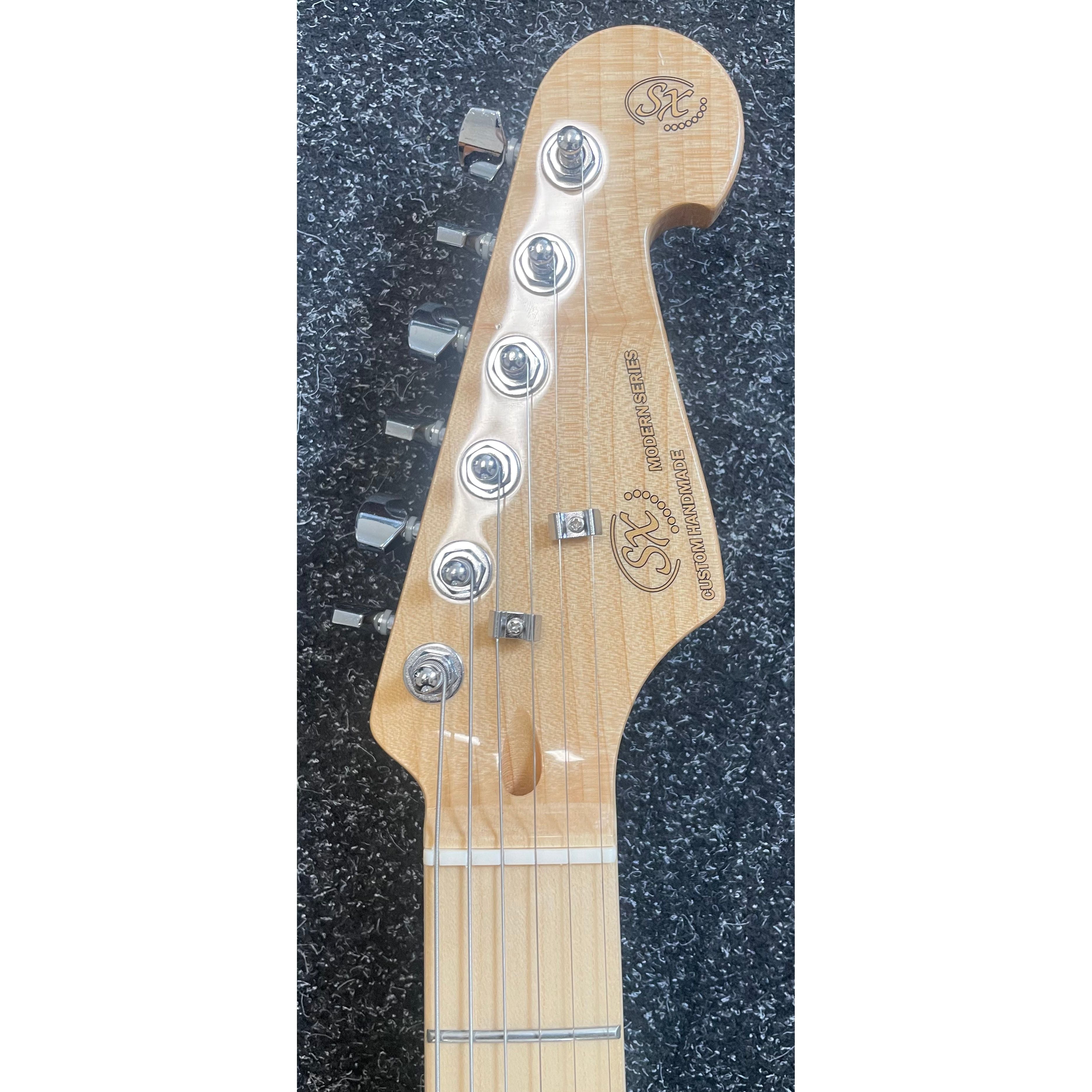 SX Strat Style Modern Series Electric Guitar in Blue Fade with Gigbag Pre-Owned
