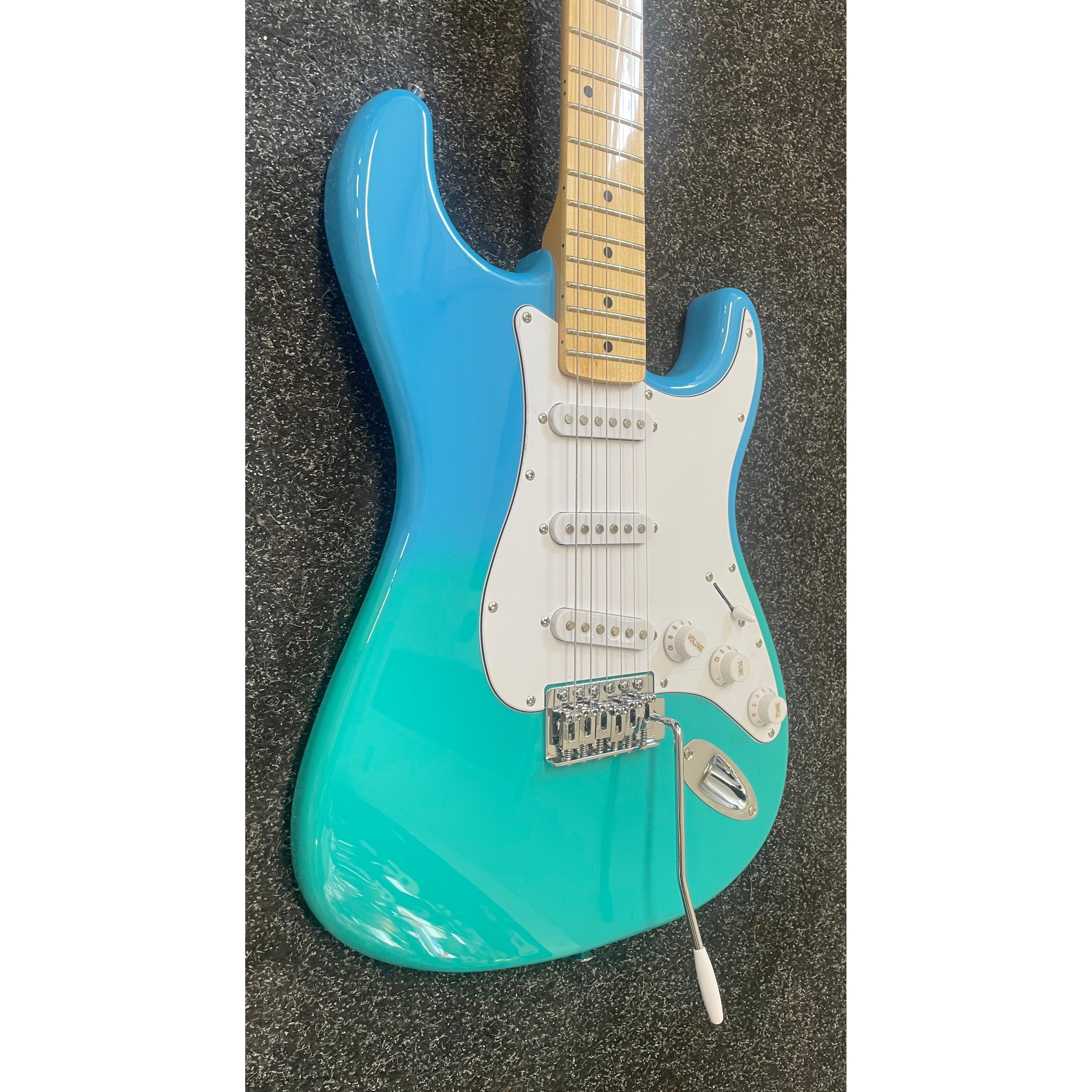 SX Strat Style Modern Series Electric Guitar in Blue Fade with Gigbag Pre-Owned