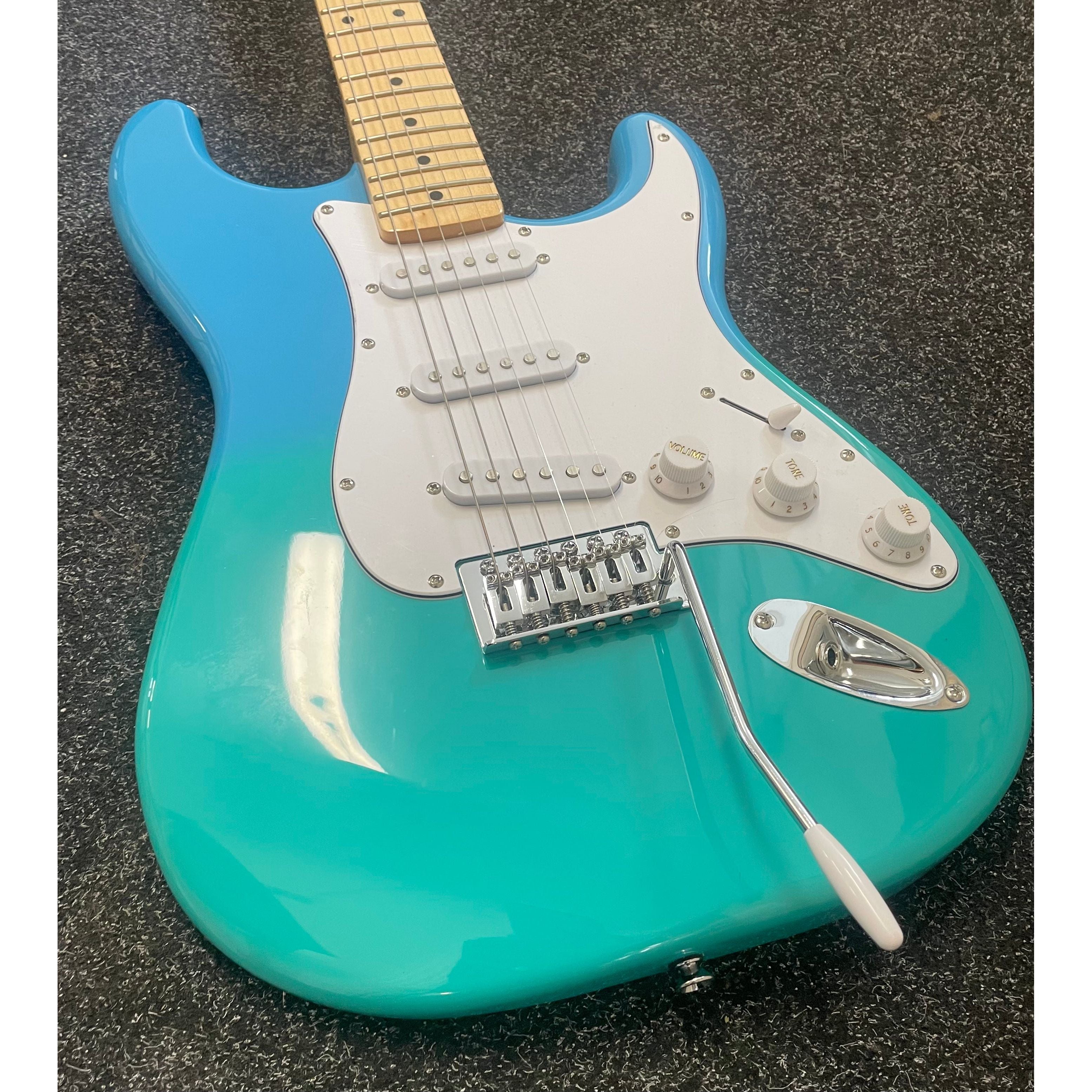 SX Strat Style Modern Series Electric Guitar in Blue Fade with Gigbag Pre-Owned