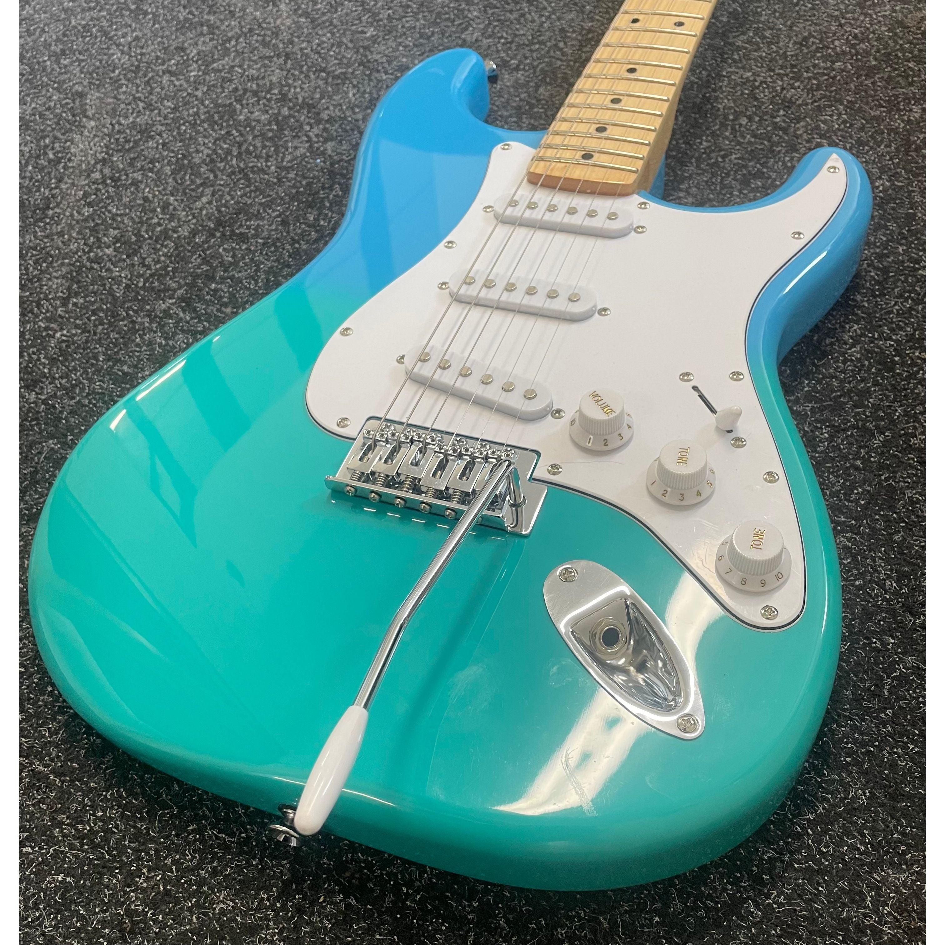 SX Strat Style Modern Series Electric Guitar in Blue Fade with Gigbag Pre-Owned