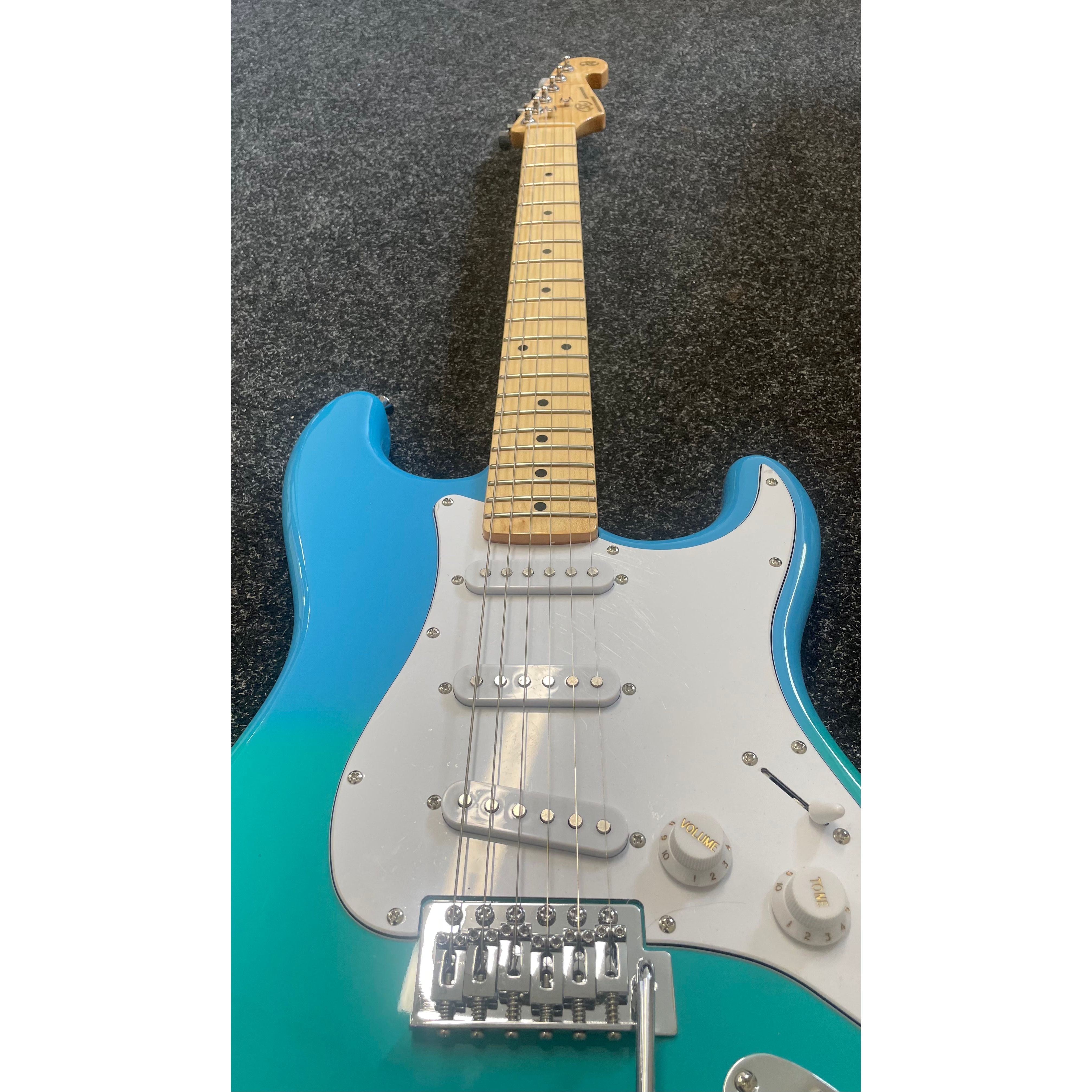 SX Strat Style Modern Series Electric Guitar in Blue Fade with Gigbag Pre-Owned