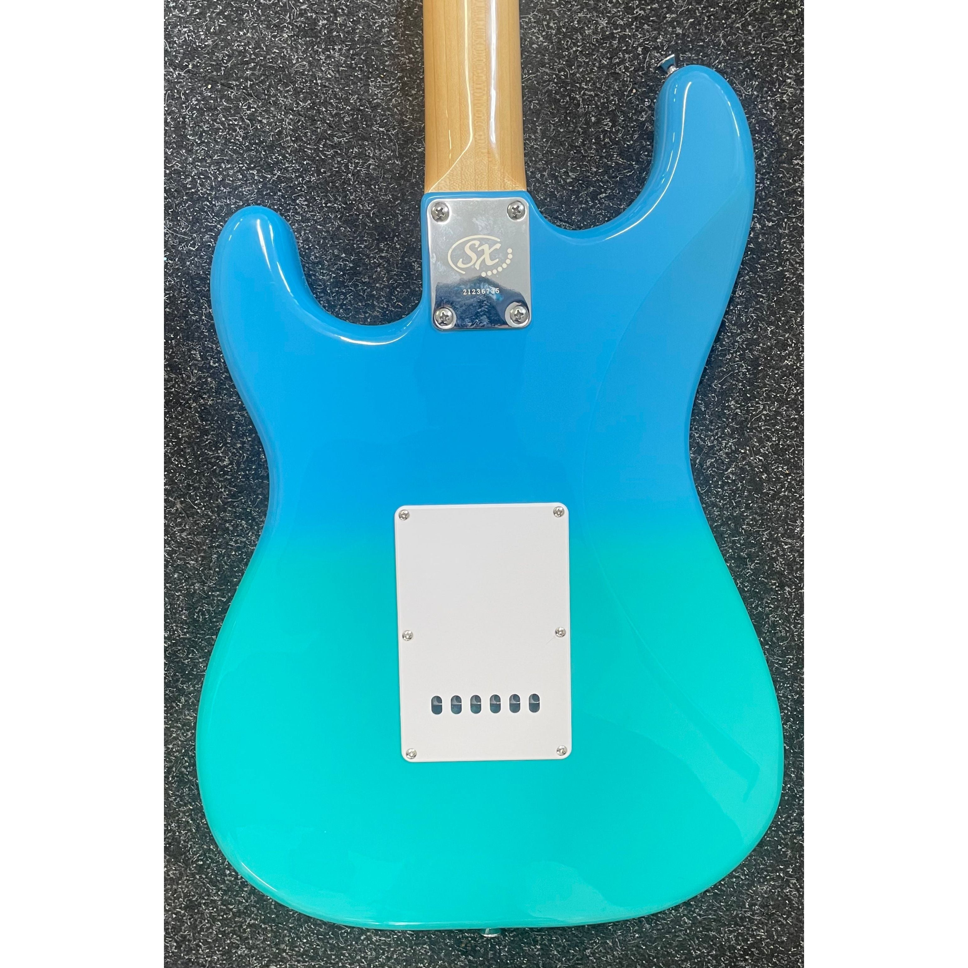 SX Strat Style Modern Series Electric Guitar in Blue Fade with Gigbag Pre-Owned