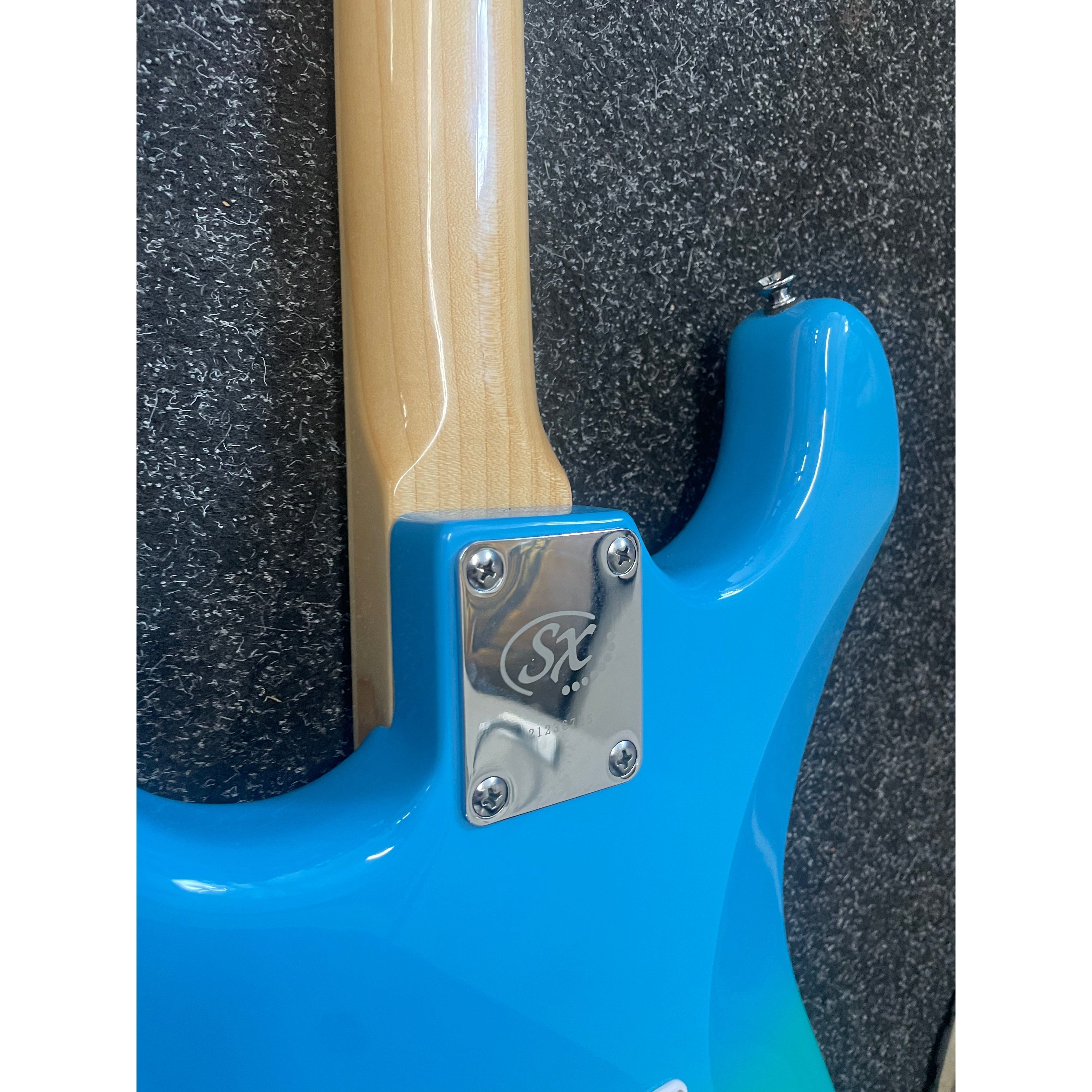 SX Strat Style Modern Series Electric Guitar in Blue Fade with Gigbag Pre-Owned