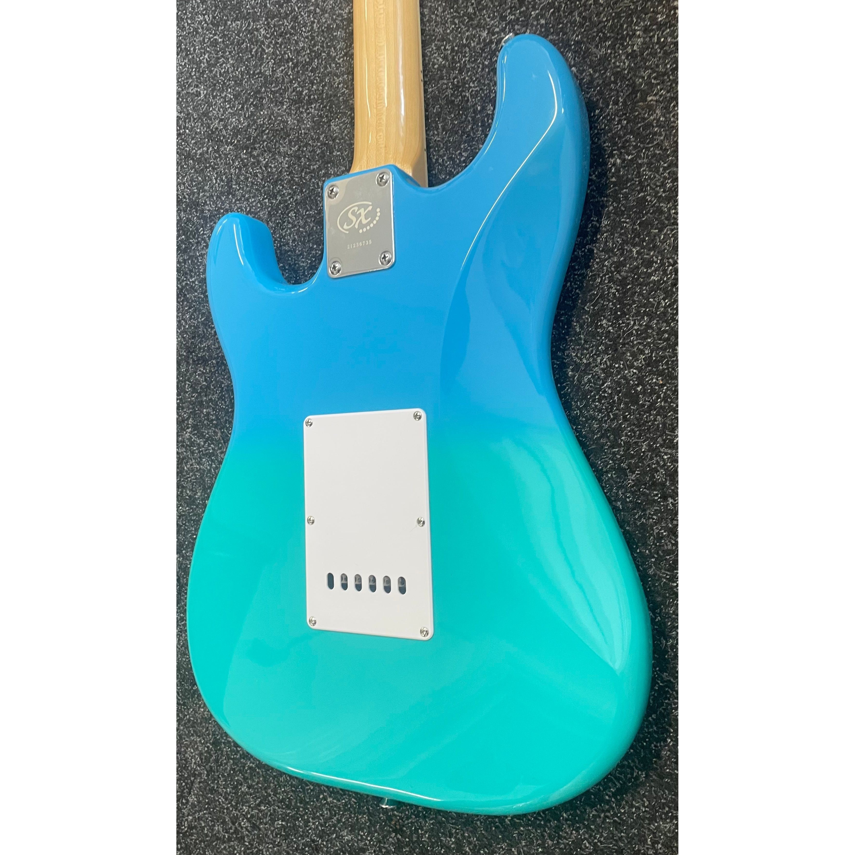 SX Strat Style Modern Series Electric Guitar in Blue Fade with Gigbag Pre-Owned