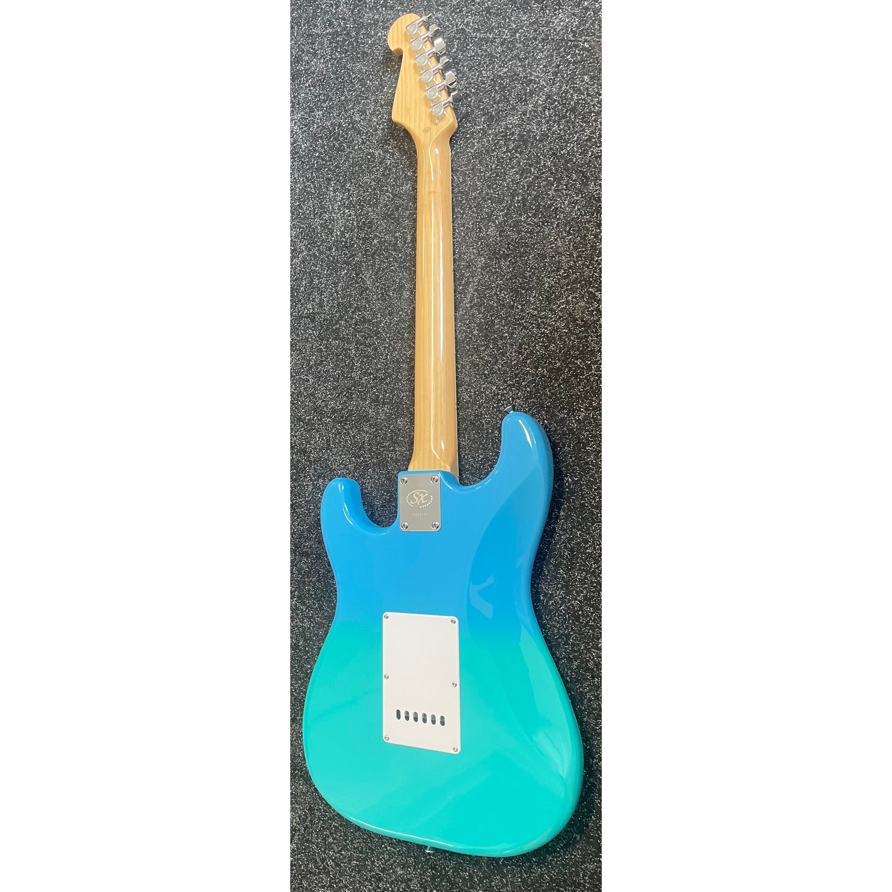 SX Strat Style Modern Series Electric Guitar in Blue Fade with Gigbag Pre-Owned