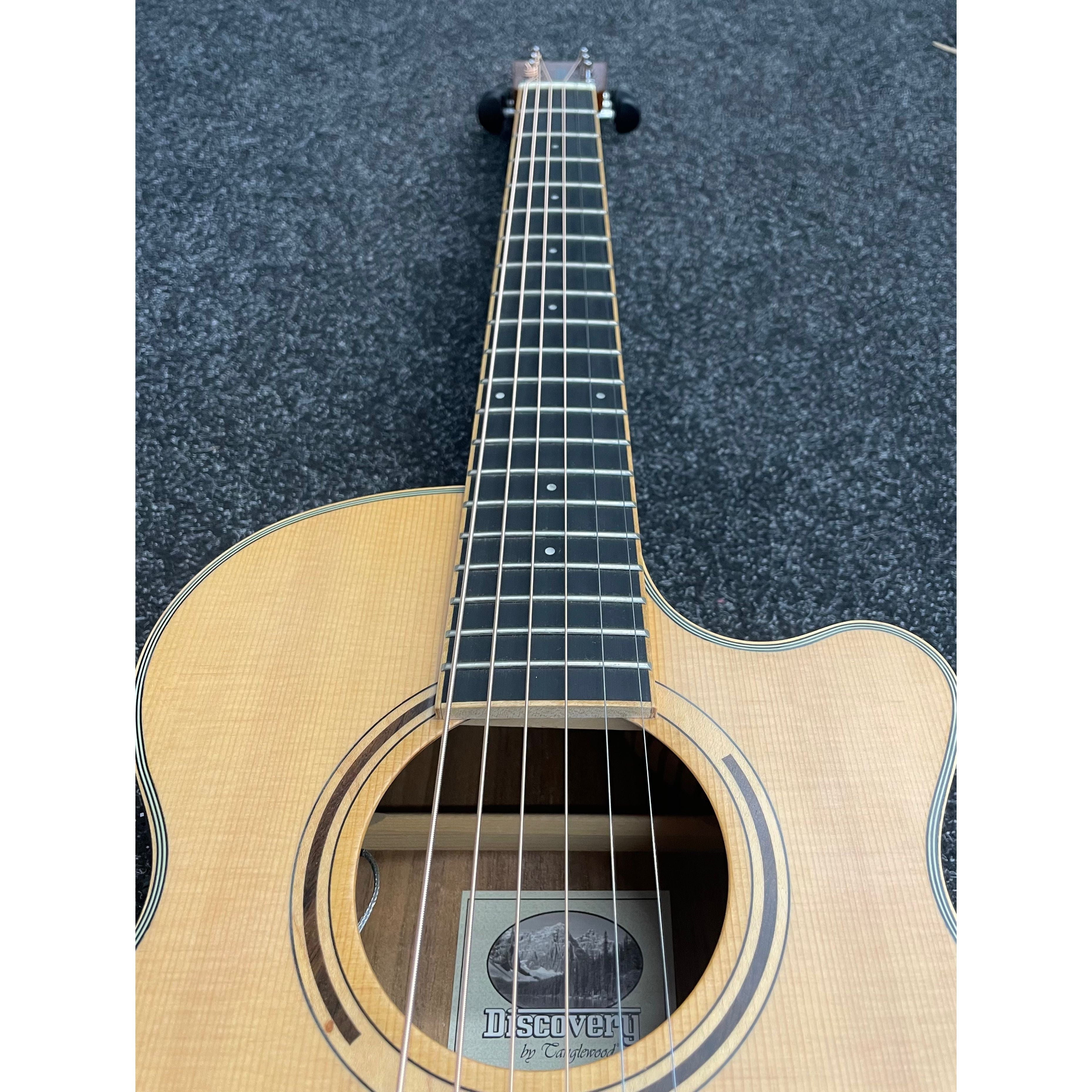 Tanglewood Discovery DBT-TCE-BW Travel Sized Electro Acoustic Guitar in Black Walnut and Spruce with Gigbag Pre-Owned