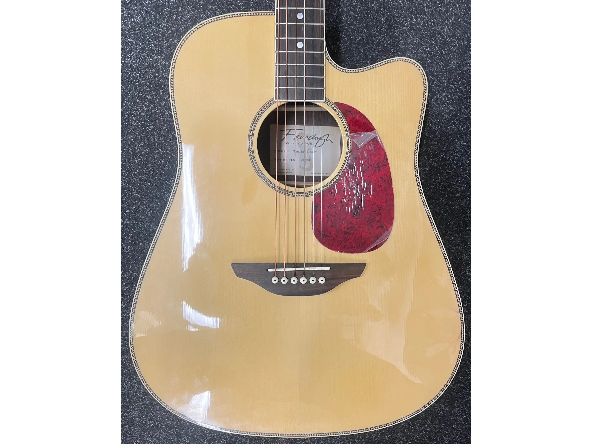 Fairclough Starling Electro Acoustic Guitar in Natural with Fishman Preamp Pre-Owned