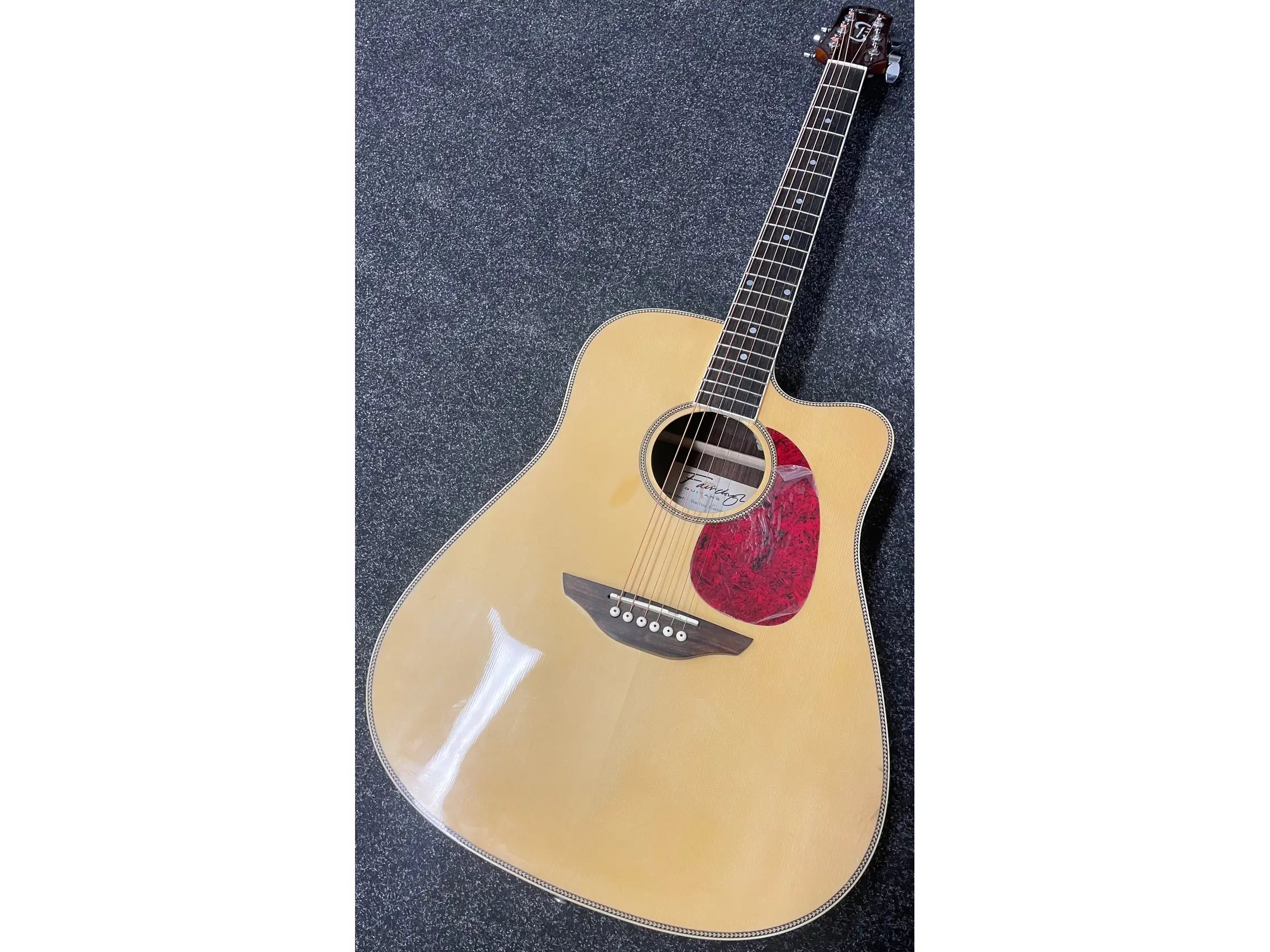 Fairclough Starling Electro Acoustic Guitar in Natural with Fishman Preamp Pre-Owned