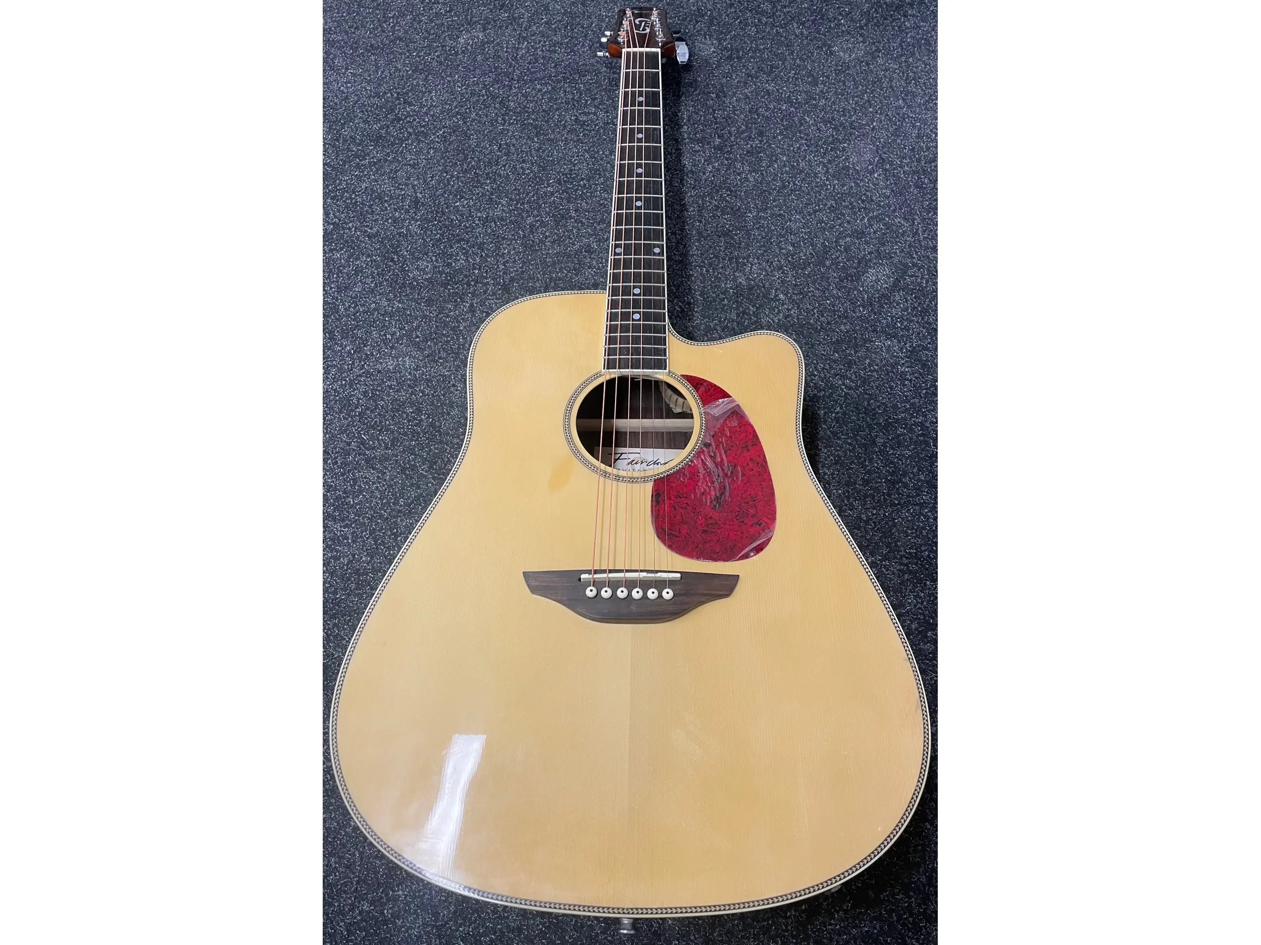 Fairclough Starling Electro Acoustic Guitar in Natural with Fishman Preamp Pre-Owned