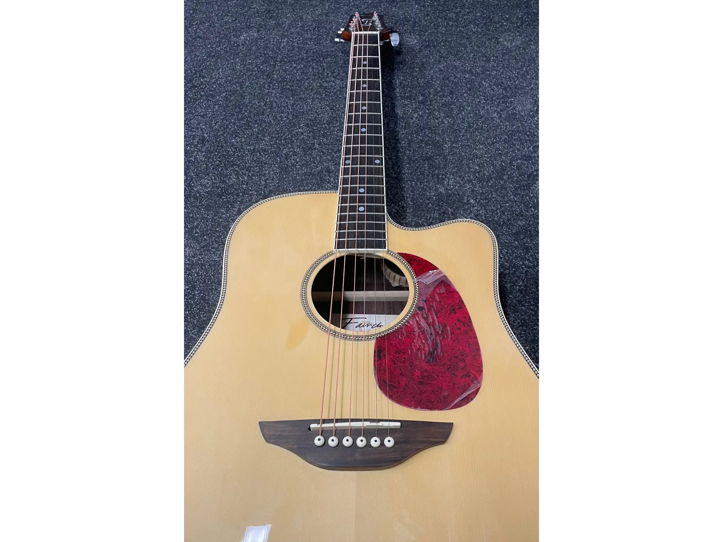 Fairclough Starling Electro Acoustic Guitar in Natural with Fishman Preamp Pre-Owned