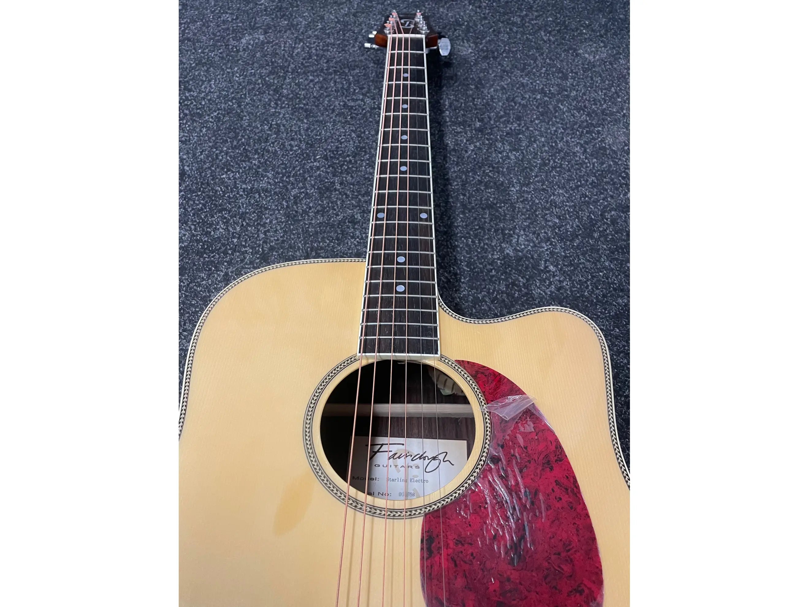 Fairclough Starling Electro Acoustic Guitar in Natural with Fishman Preamp Pre-Owned