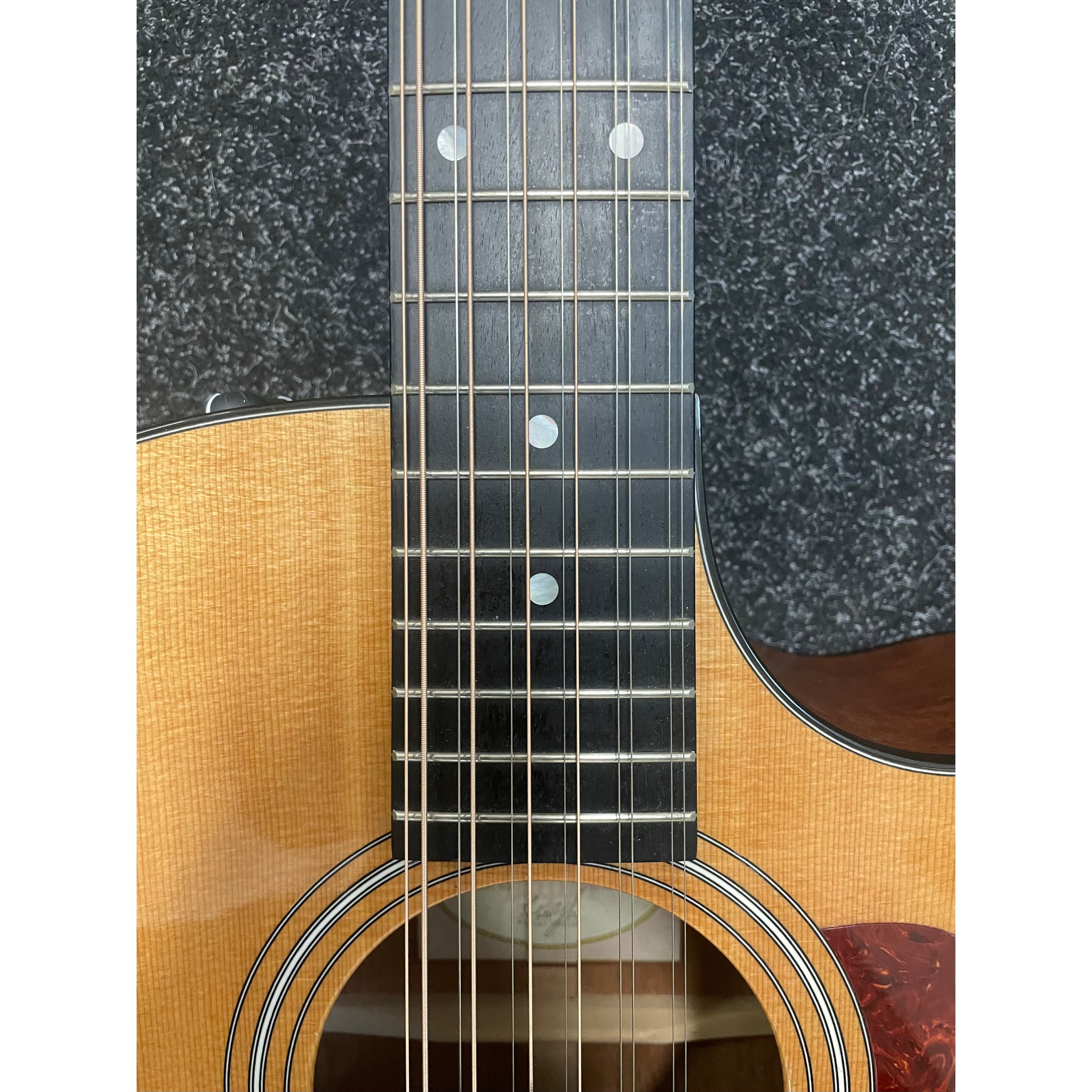 Taylor 354CE Grand Auditorium Venetian Cutaway 12-String Electro Acoustic Guitar in Natural Pre-Owned