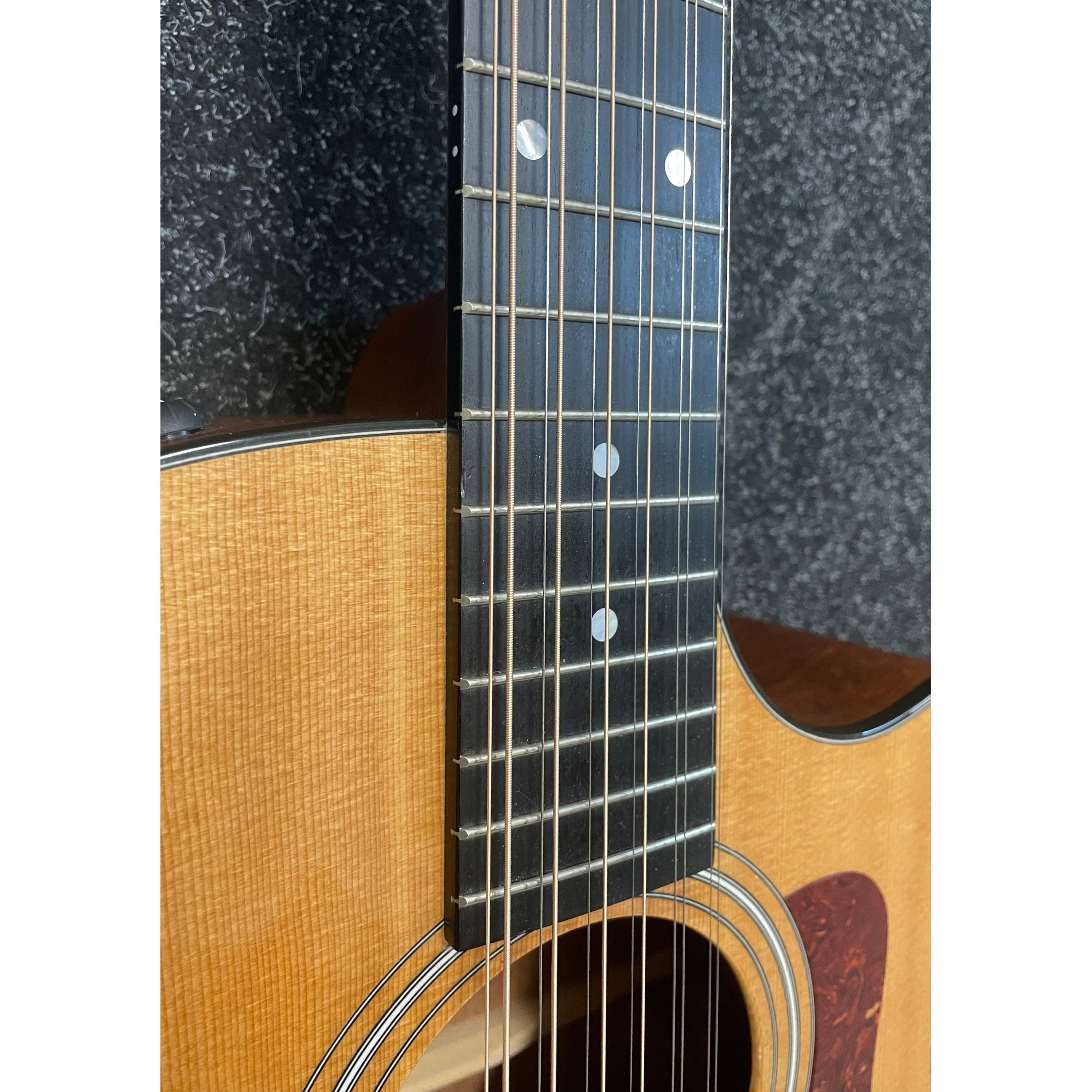 Taylor 354CE Grand Auditorium Venetian Cutaway 12-String Electro Acoustic Guitar in Natural Pre-Owned
