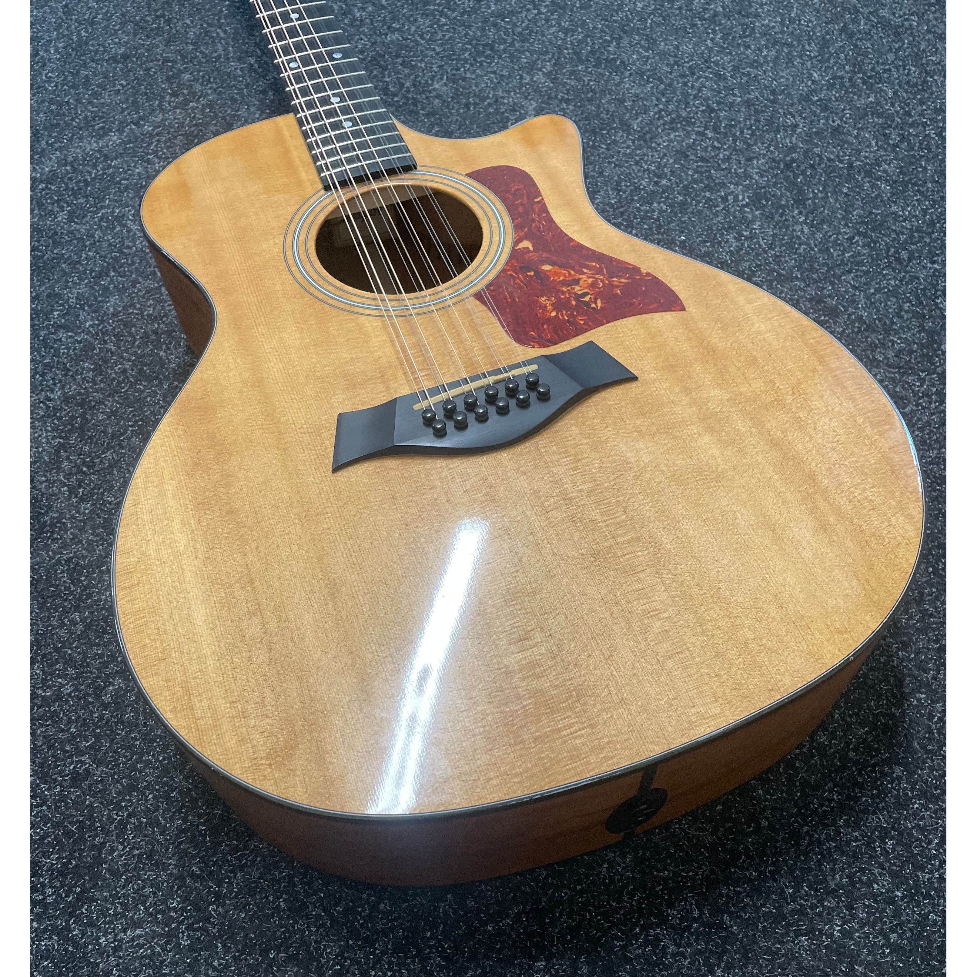 Taylor 354CE Grand Auditorium Venetian Cutaway 12-String Electro Acoustic Guitar in Natural Pre-Owned