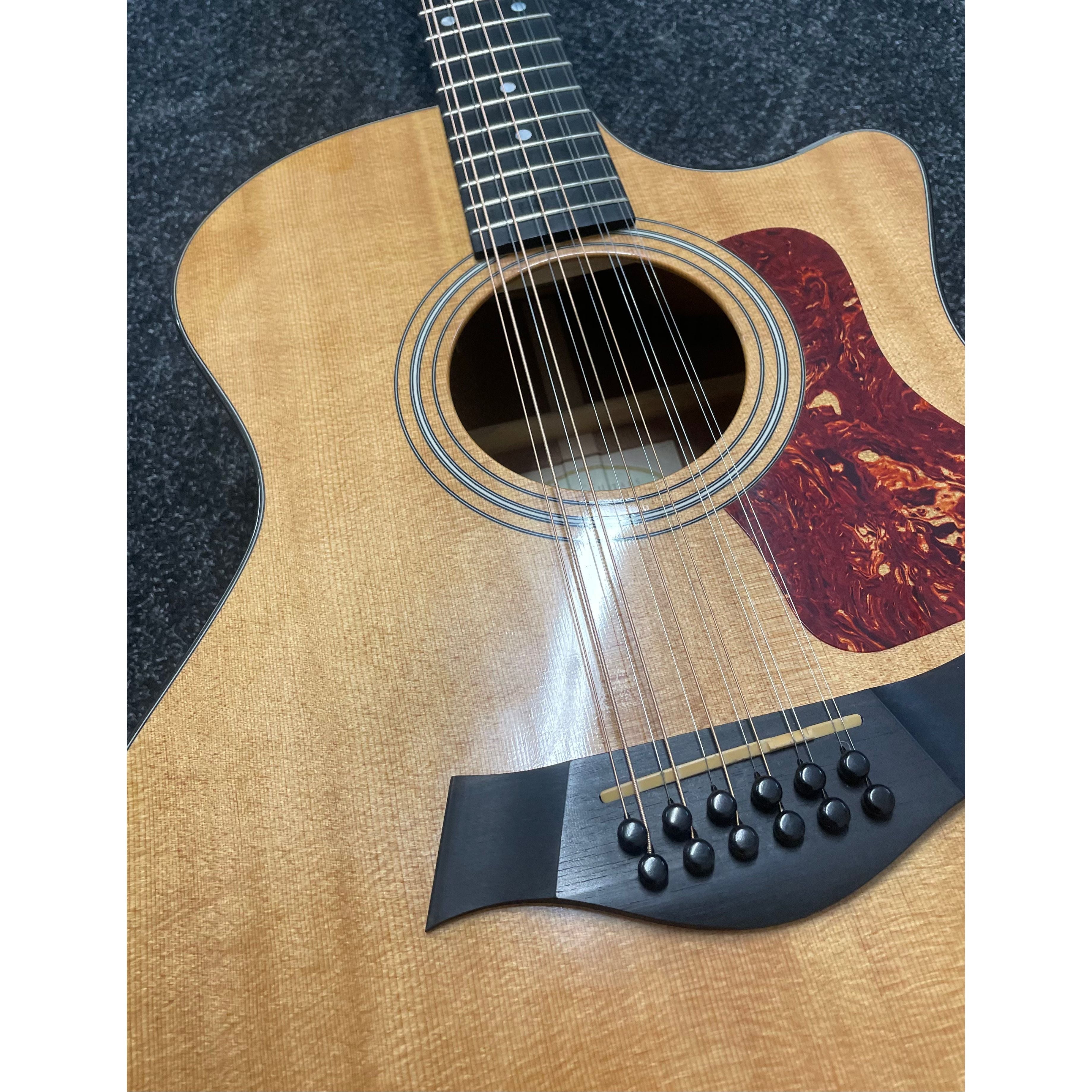 Taylor 354CE Grand Auditorium Venetian Cutaway 12-String Electro Acoustic Guitar in Natural Pre-Owned