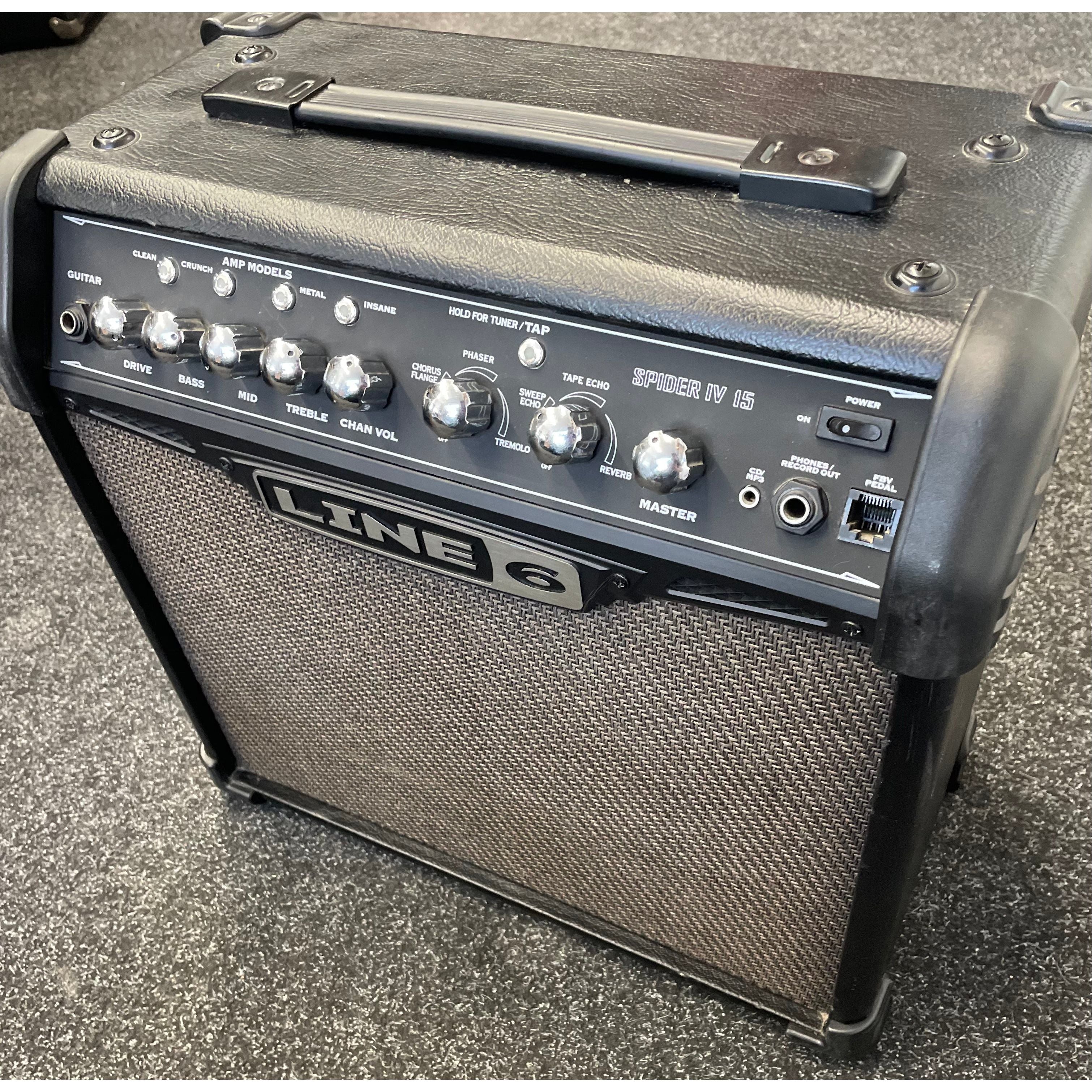 Line 6 Spider IV 15 Digital Modelling Amplifier for Electric Guitar Pre-Owned