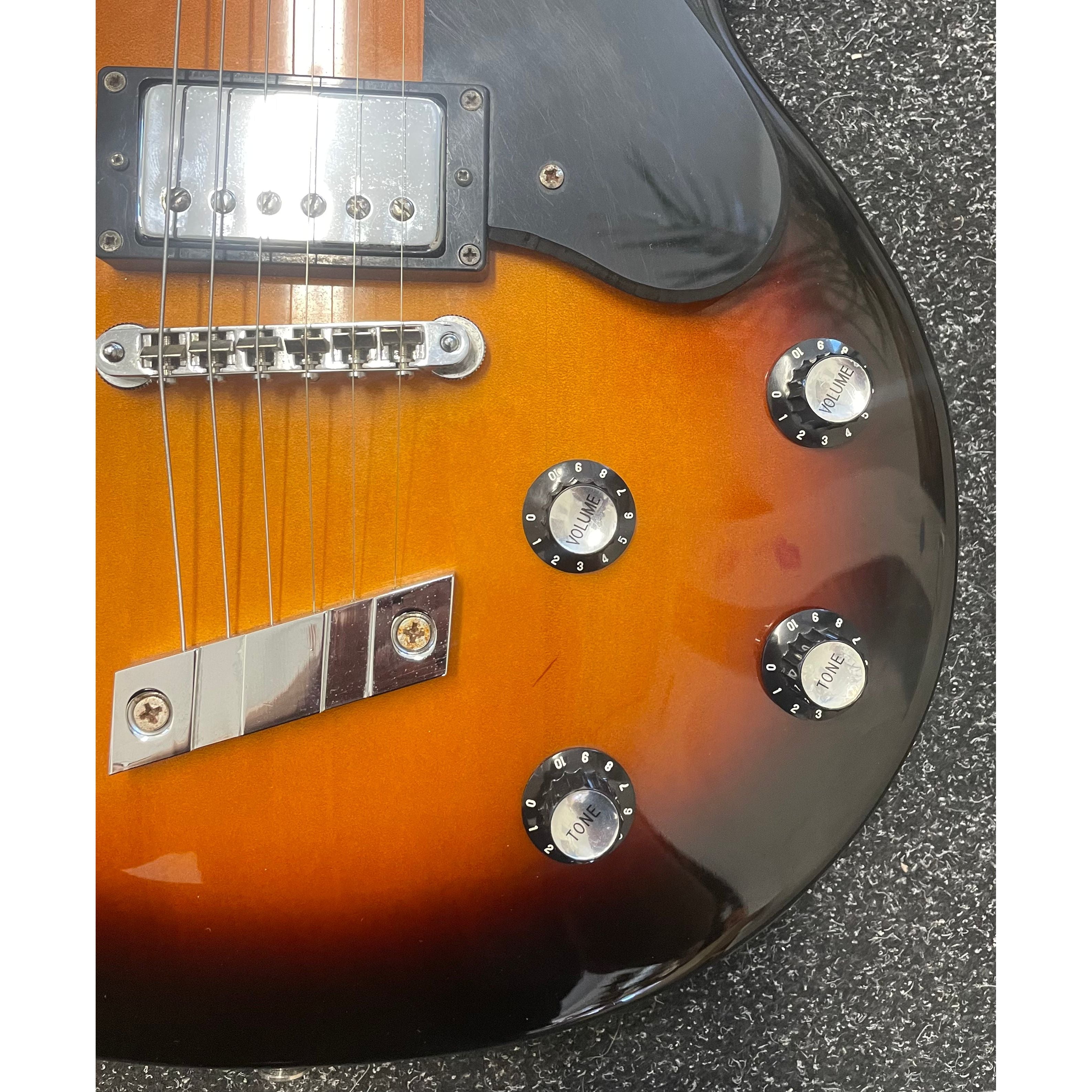 De Armond M-65C LP Style Electric Guitar in Tobacco Burst Pre-Owned