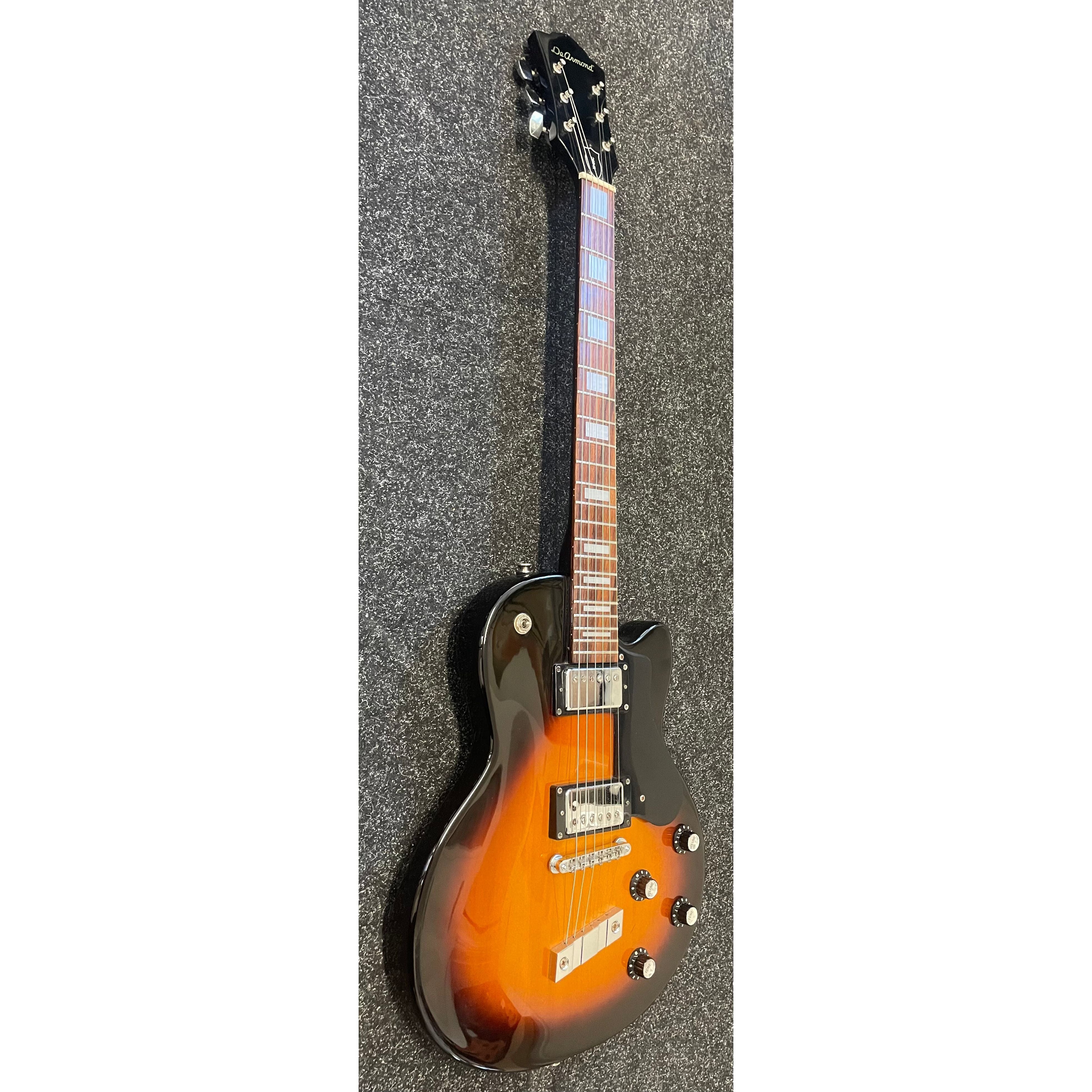 De Armond M-65C LP Style Electric Guitar in Tobacco Burst Pre-Owned