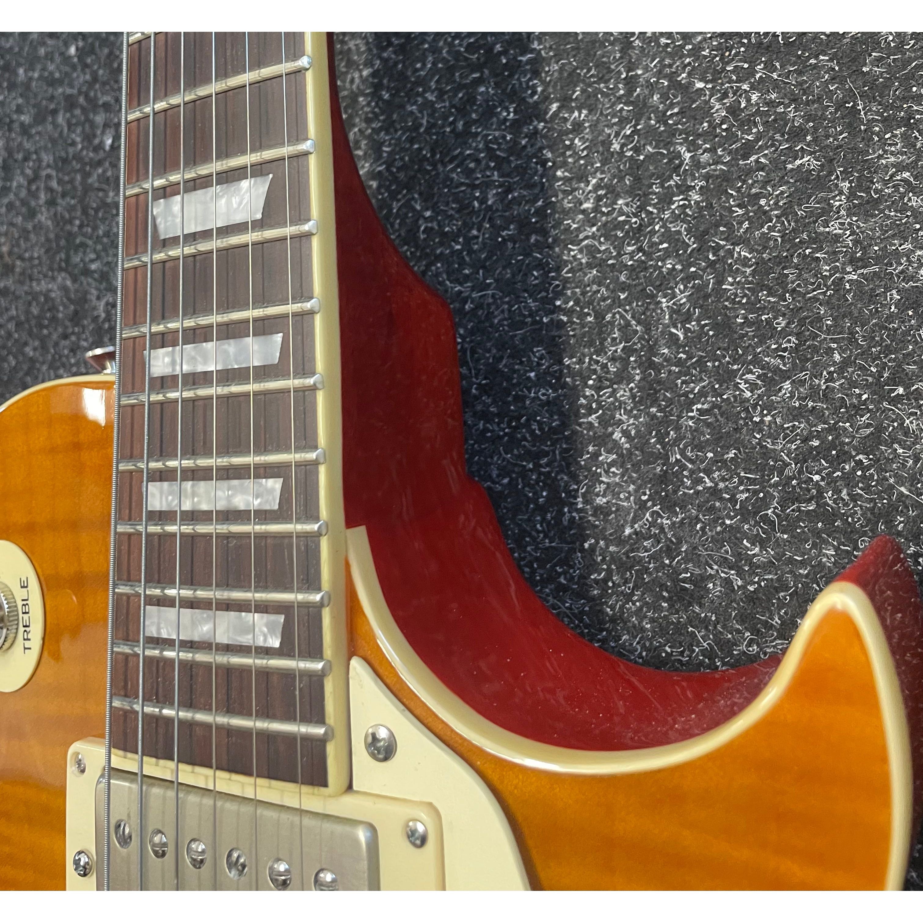 Vintage Lemon Drop PGM 100 ReIssued LP Style Electric Guitar with Hardcase Pre-Owned