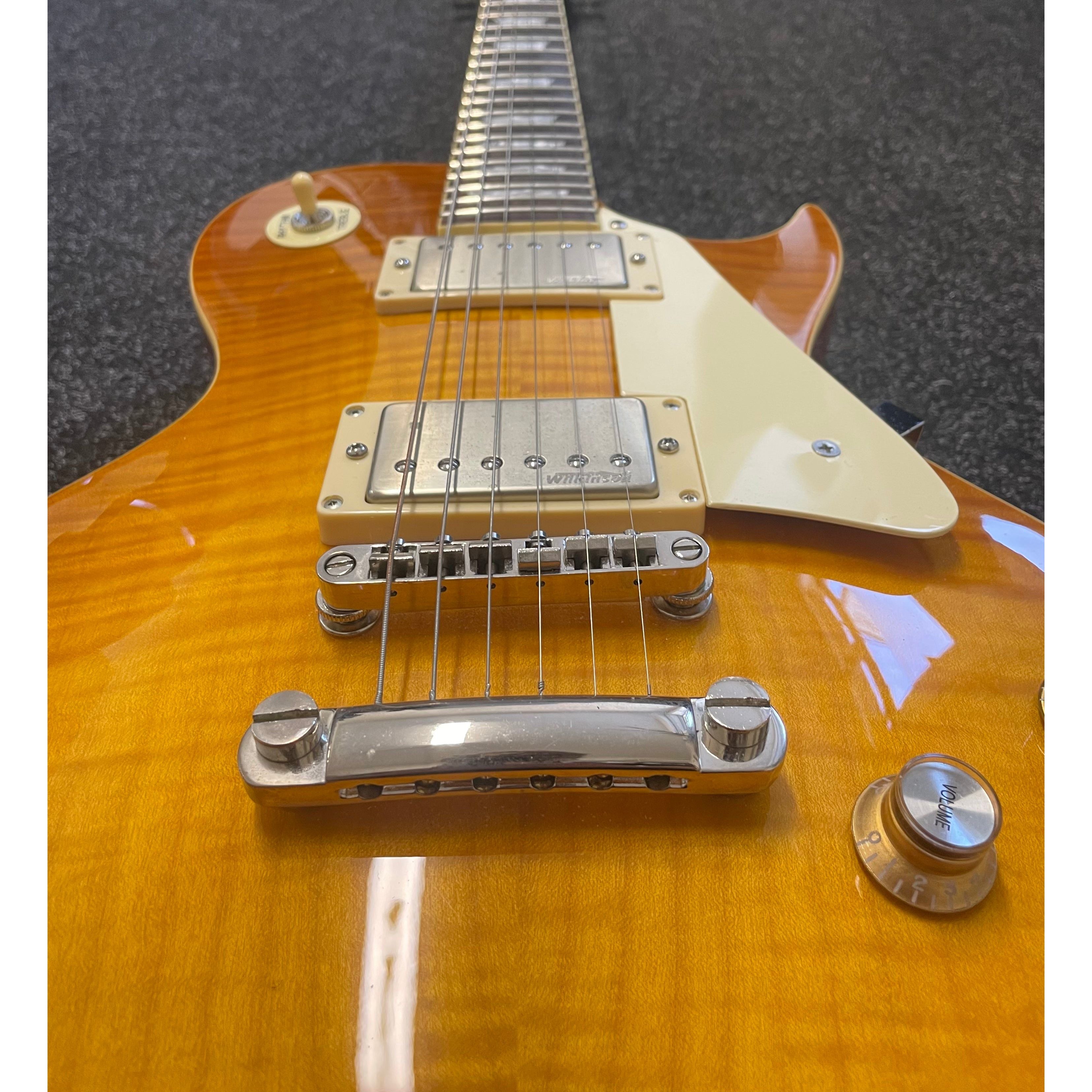 Vintage Lemon Drop PGM 100 ReIssued LP Style Electric Guitar with Hardcase Pre-Owned