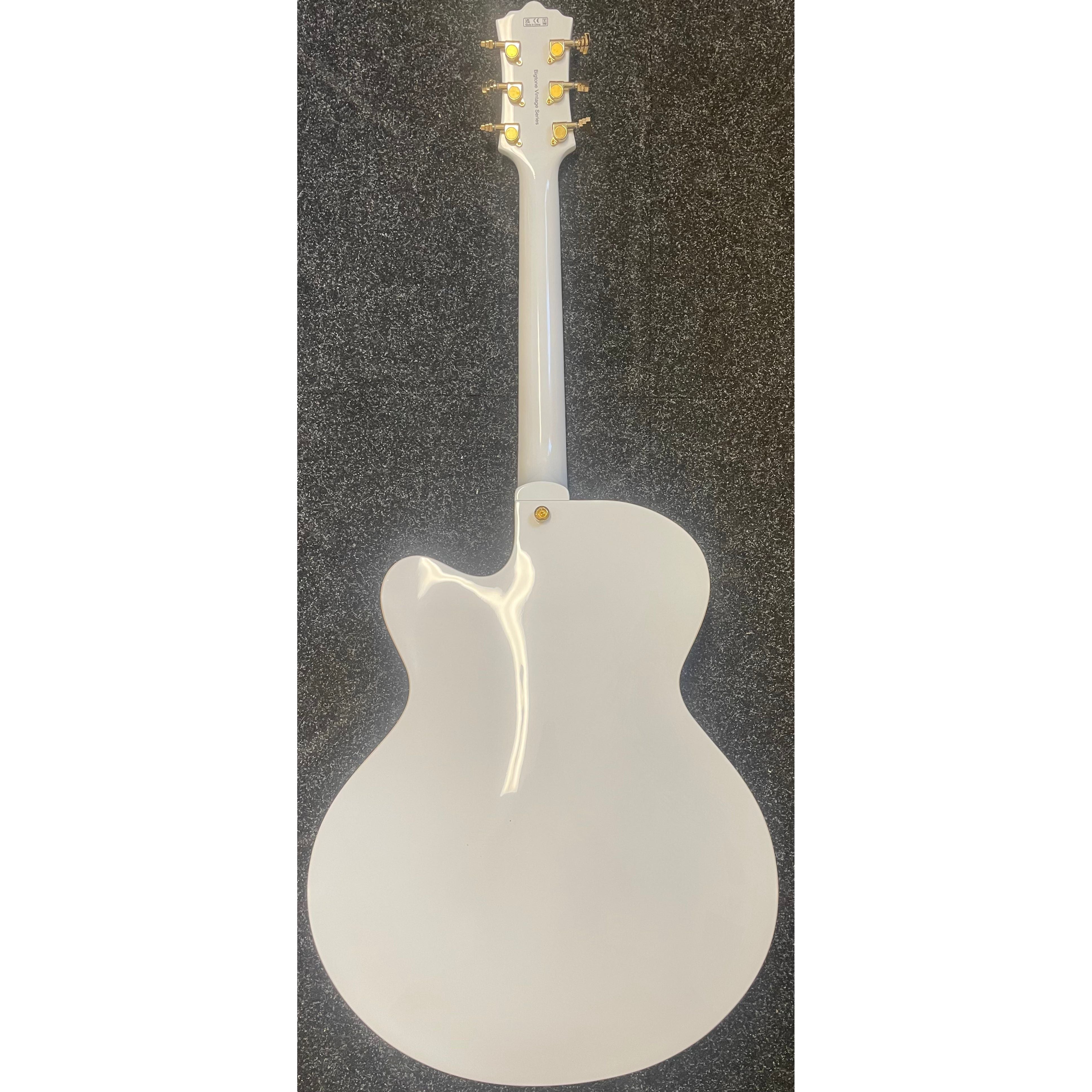 Harley Benton BigTone Trem Hollowbody Electric Guitar in White Pre-Owned