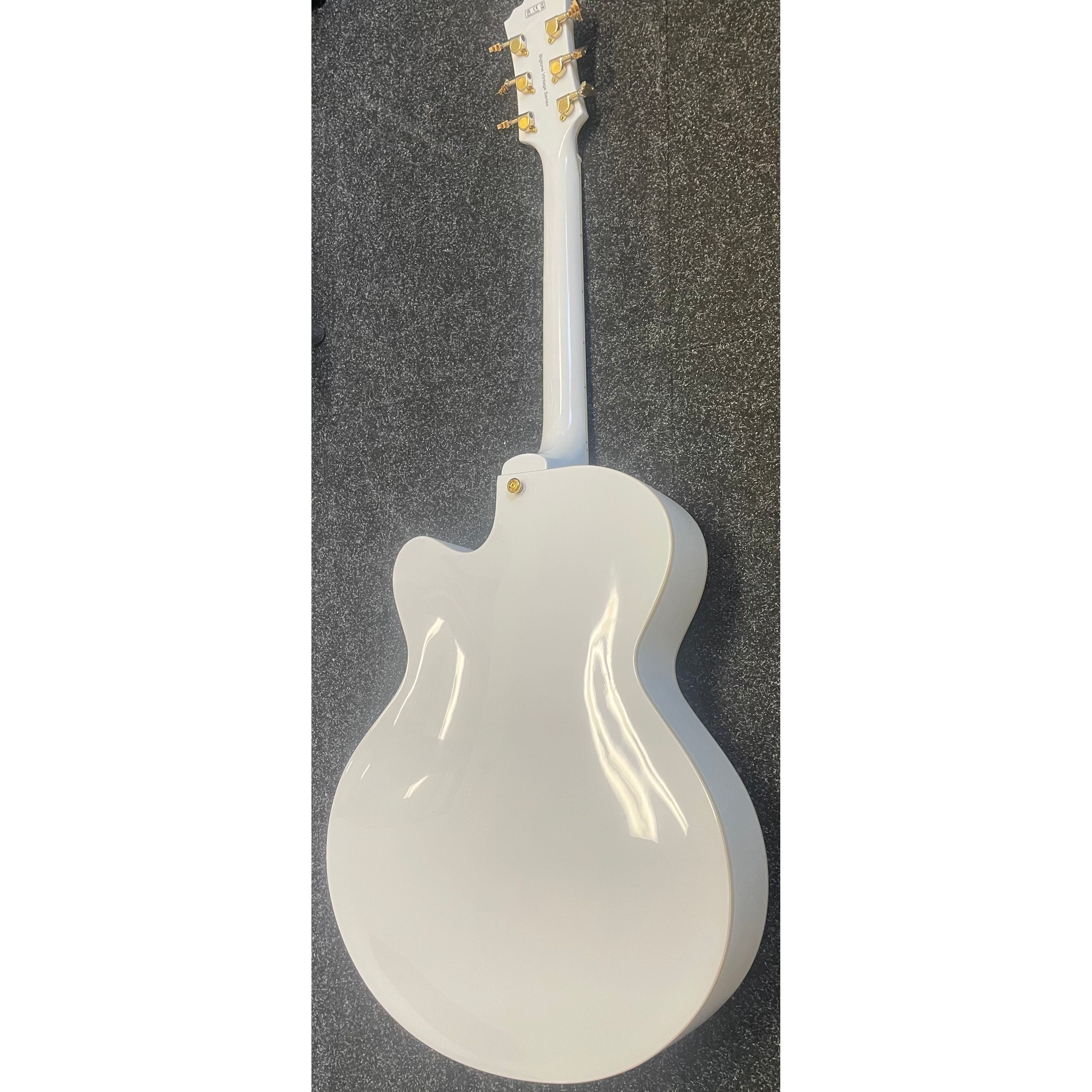Harley Benton BigTone Trem Hollowbody Electric Guitar in White Pre-Owned