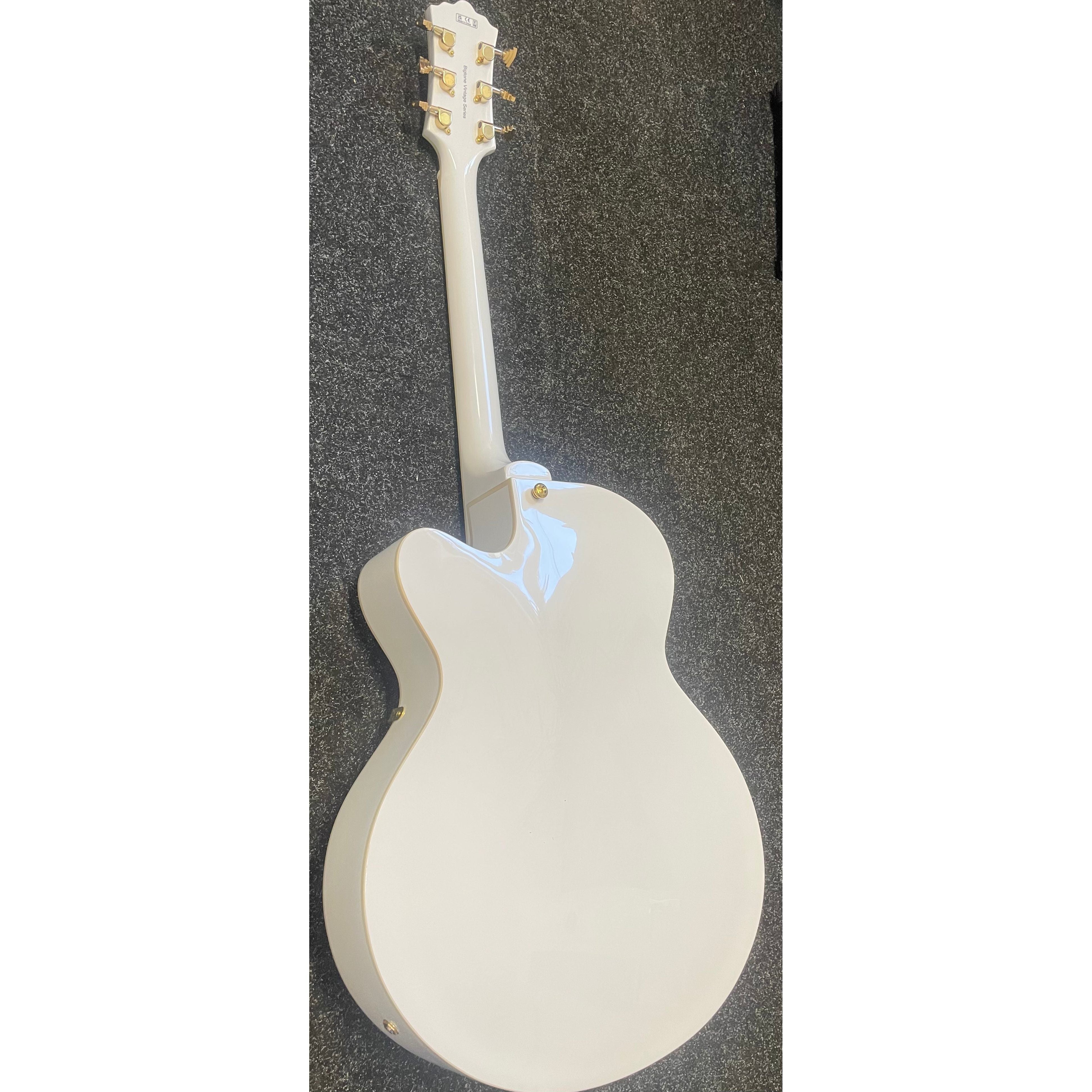 Harley Benton BigTone Trem Hollowbody Electric Guitar in White Pre-Owned