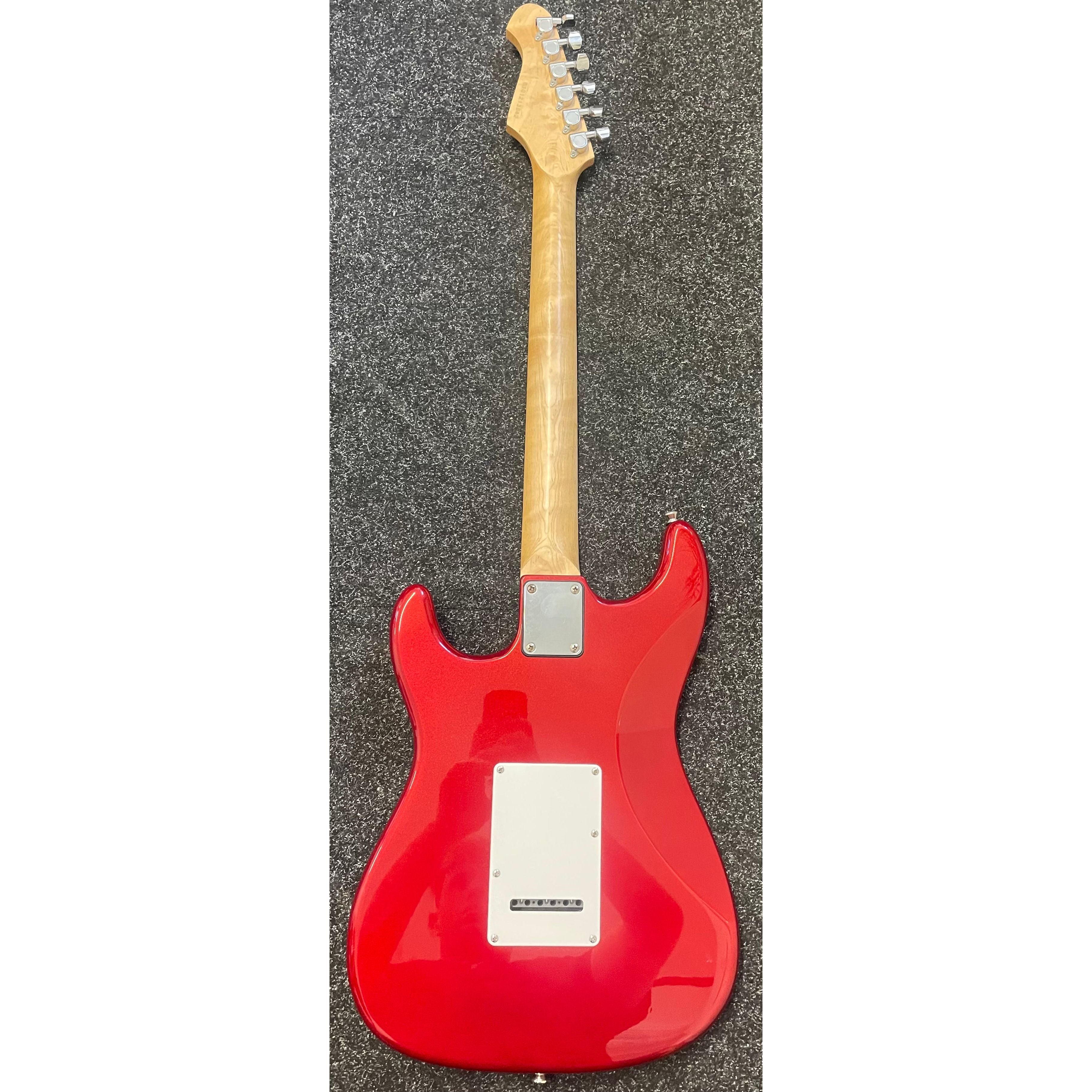 Aria STG Series S-Style Electric Guitar in Candy Apple Red with Gigbag Pre-Owned