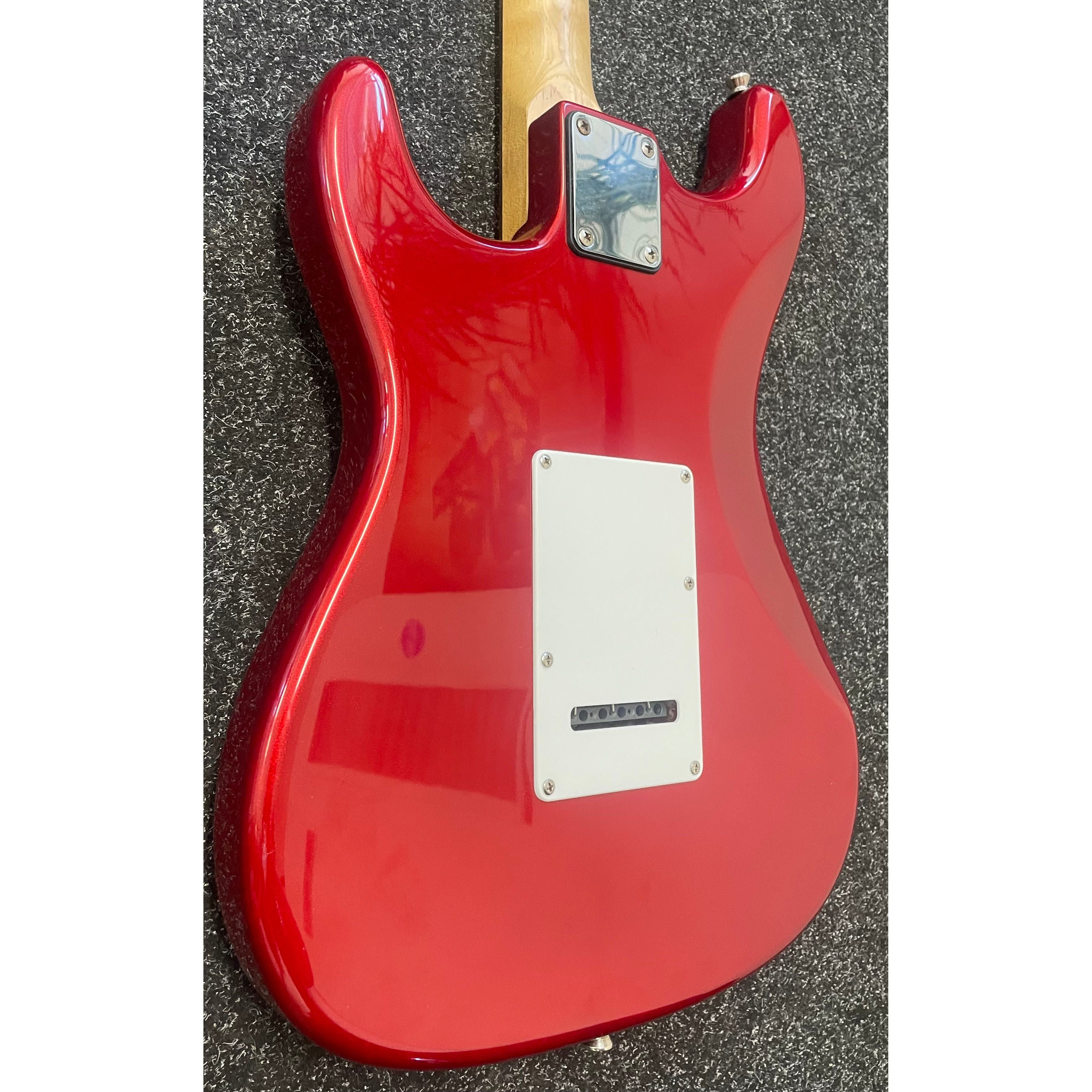 Aria STG Series S-Style Electric Guitar in Candy Apple Red with Gigbag Pre-Owned